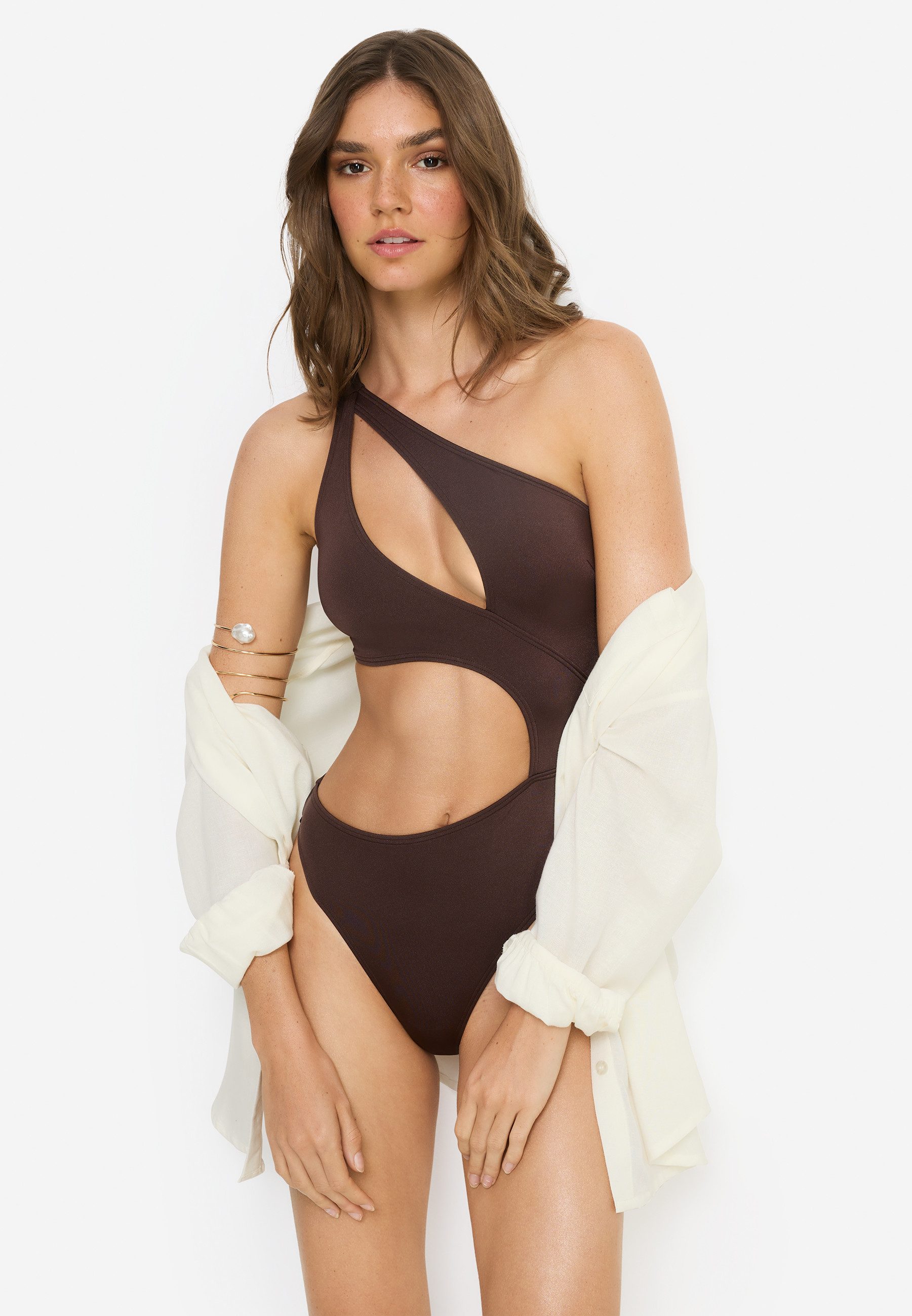 LSCN by LASCANA Monokini Sunny in trendiger Glanzware – Bild 5 von 5
