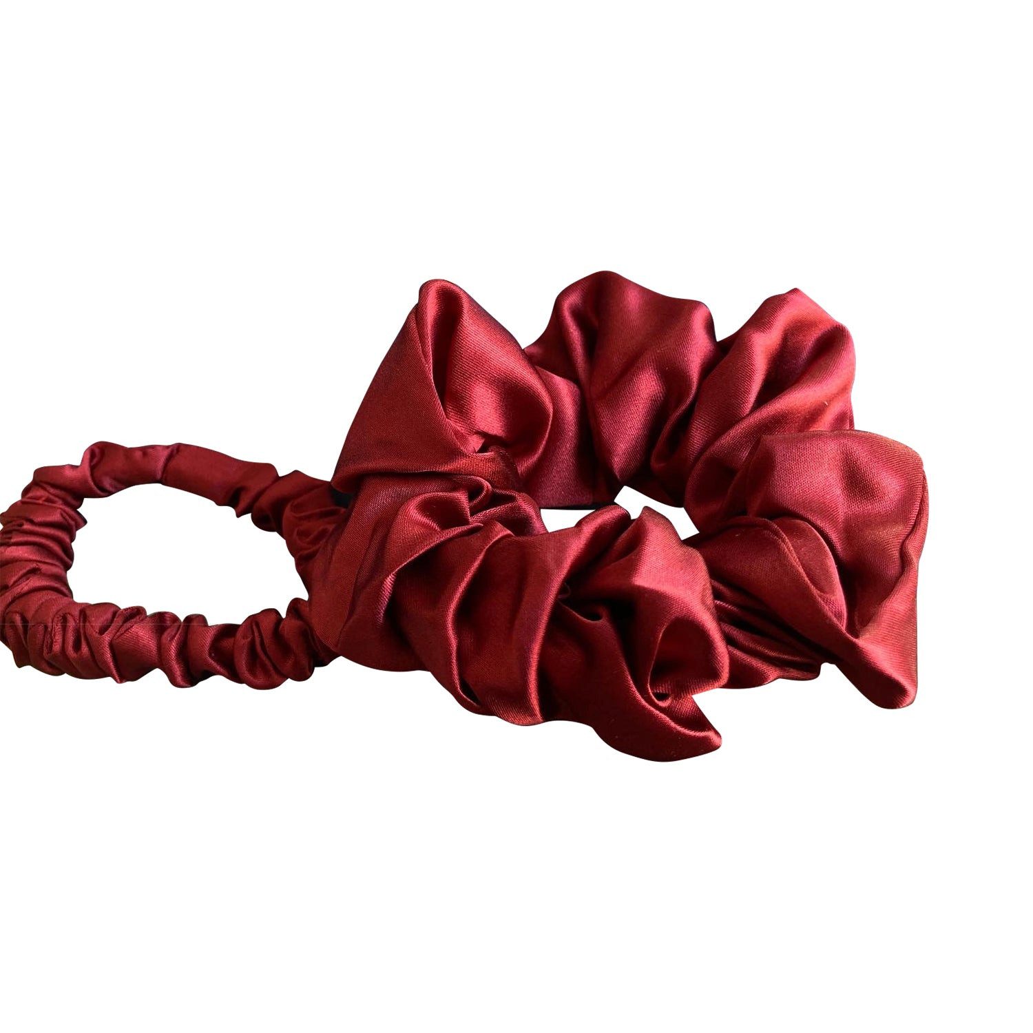orignee Haargummi Seiden-Scrunchies 2er-Set – 100 % Maulbeerseide, kein Knick, 2-tlg., Kein Knick in den Haaren. Weniger Haarbruch und Reizschäden.
