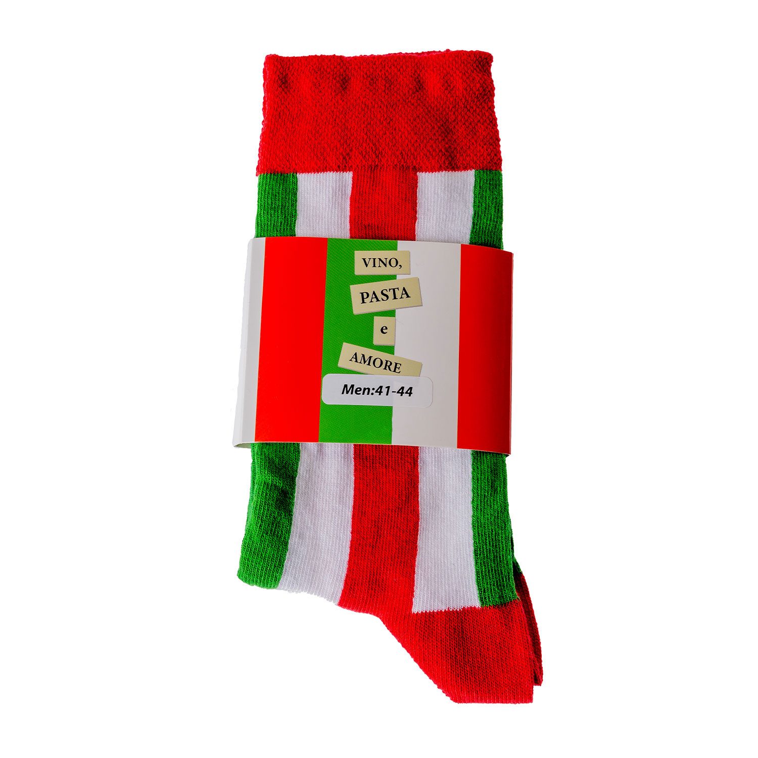 Chili Lifestyle Freizeitsocken PASTA Lustige Socken mit Spruch Banderole als Geschenksocken (Paar, 1-Paar, Mit Spruchbanderole) Weichbund ohne Gummidruck – Bild 3 von 4