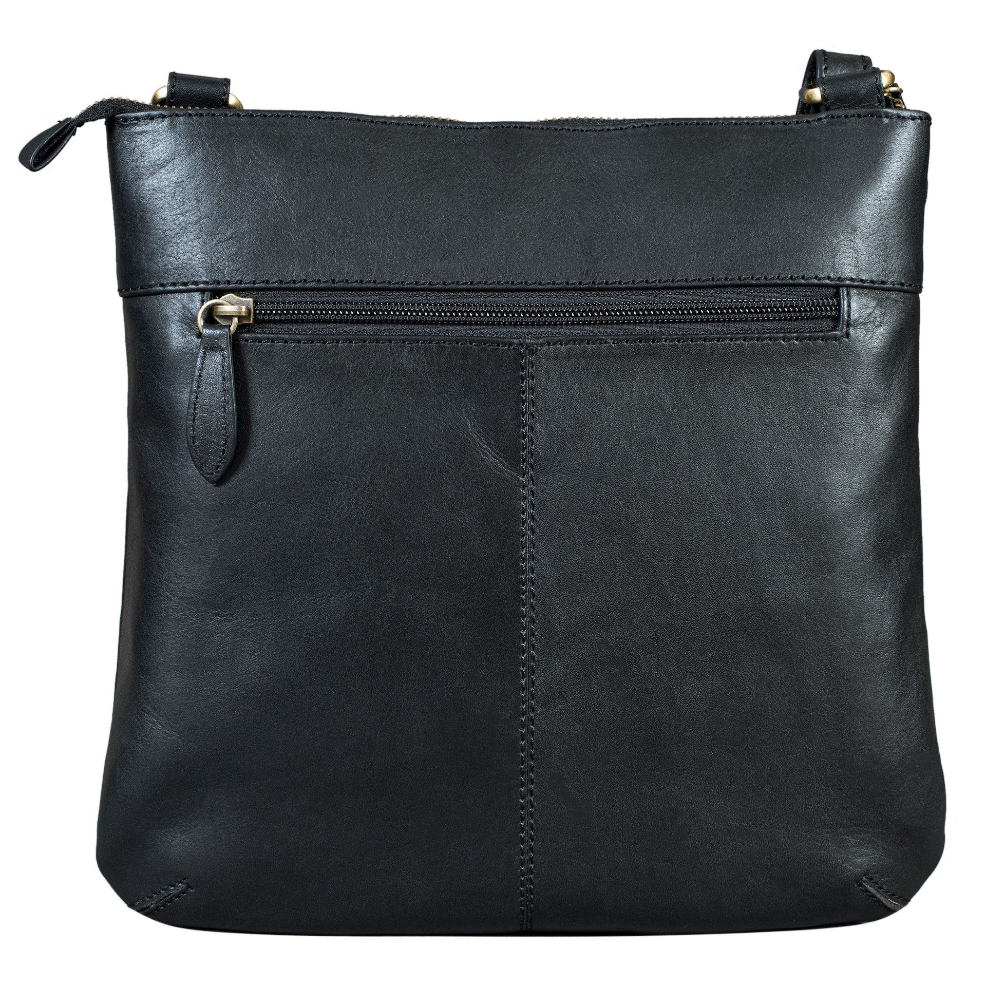 Benthill Umhängetasche Damen Echt Leder Handtasche Schultertasche Ledertasche Umhängetasche, Schultergurt / Umhängegurt Reißverschlussfach – Bild 5 von 5