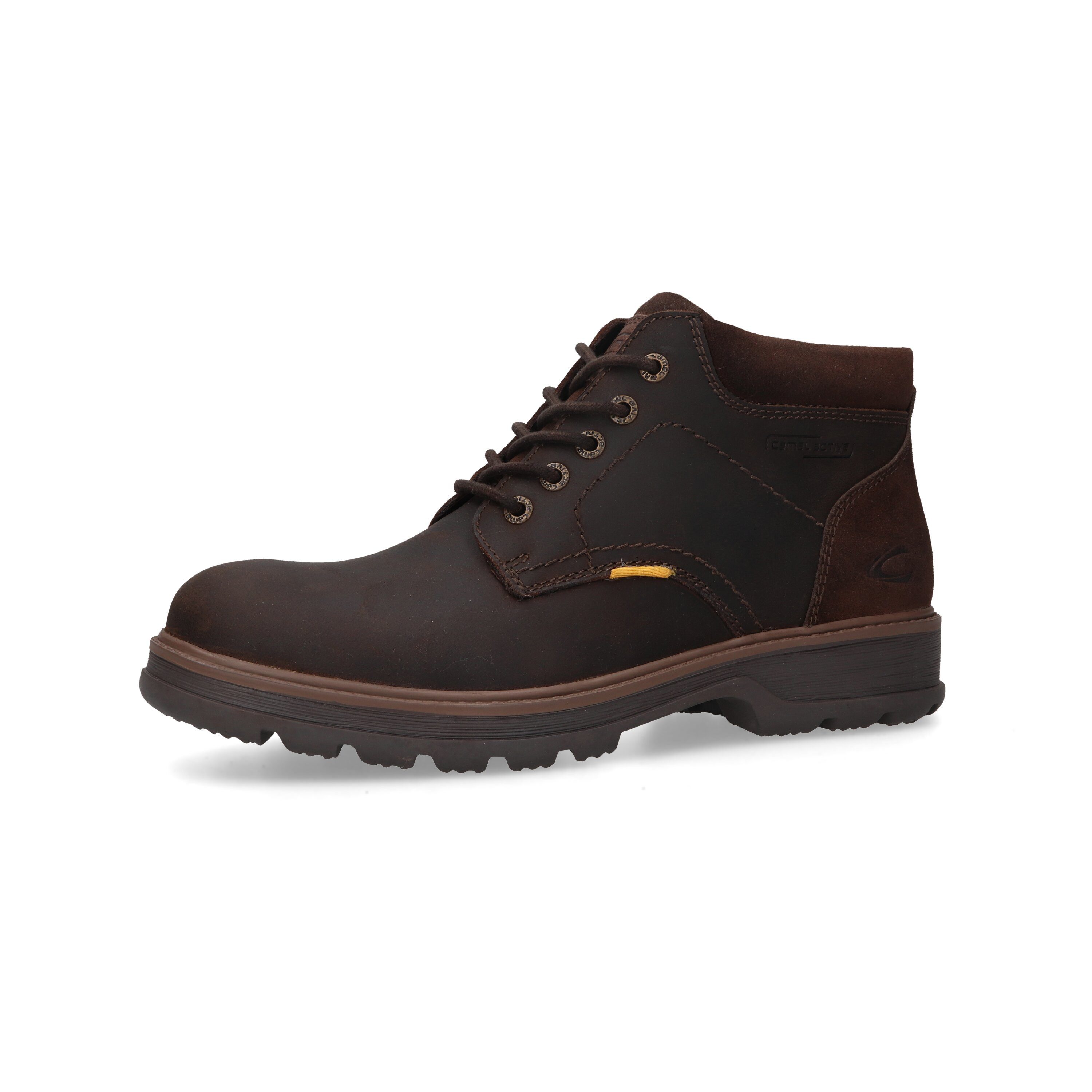camel active Boots cow buff crazy CAFE Schnürboots