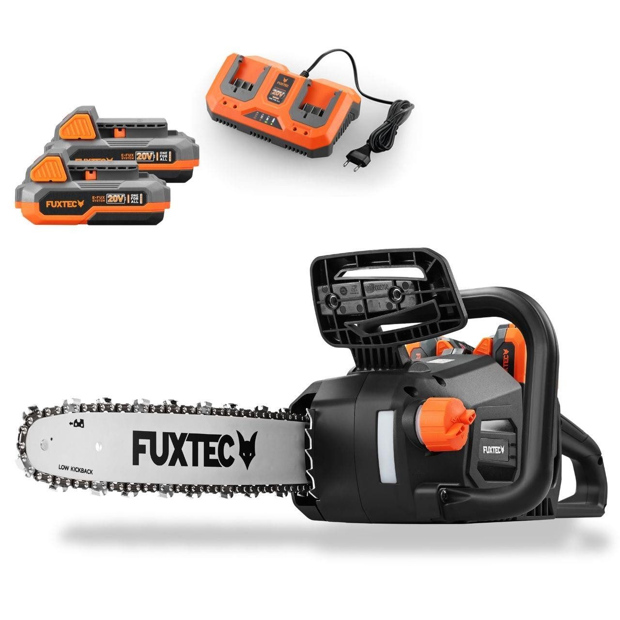 FUXTEC Akku-Kettensäge FX-E2KSSET