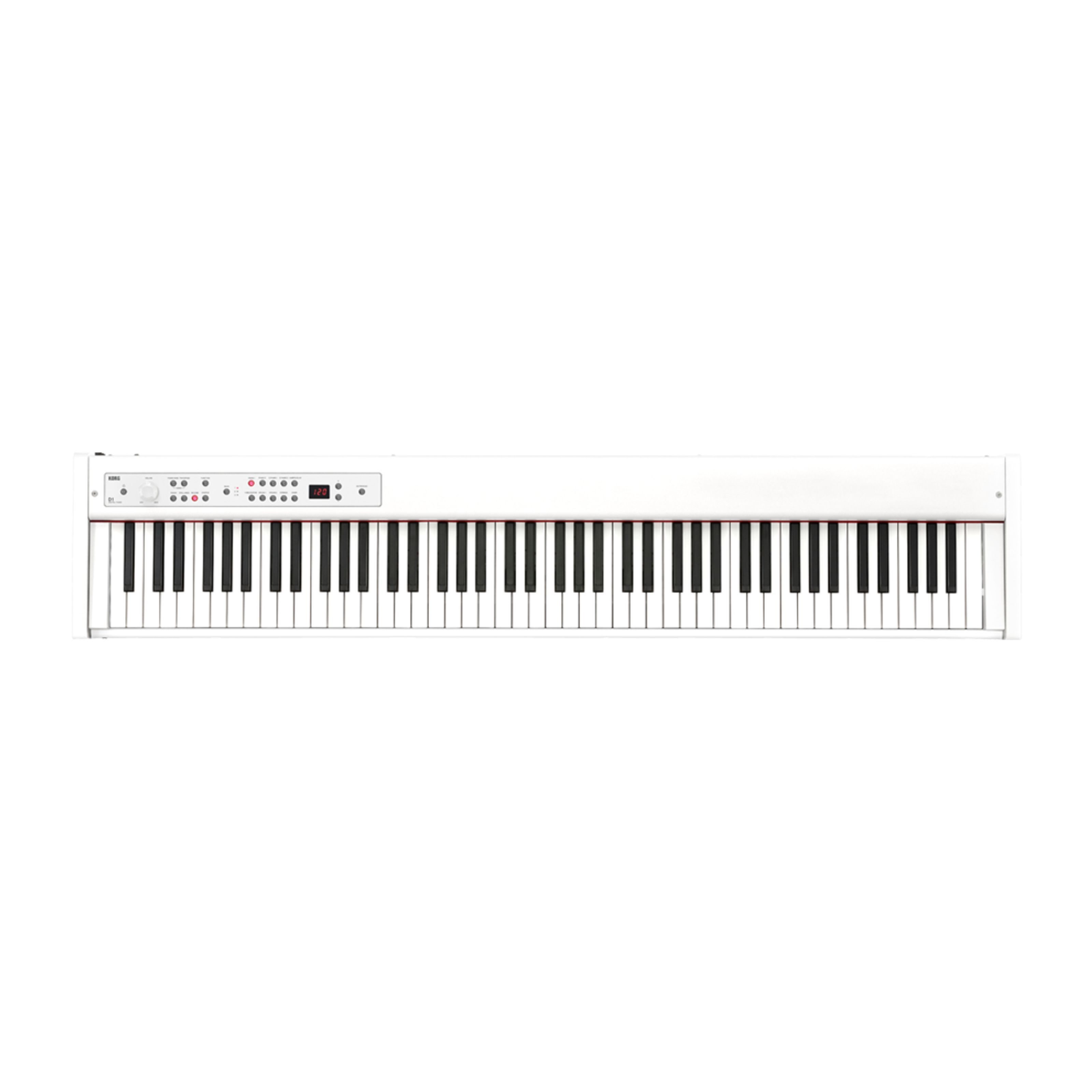 Korg Stagepiano (Stage Pianos, Stage Pianos Hammermechanik), D1 E-Piano weiss Stagepiano - Stage Piano
