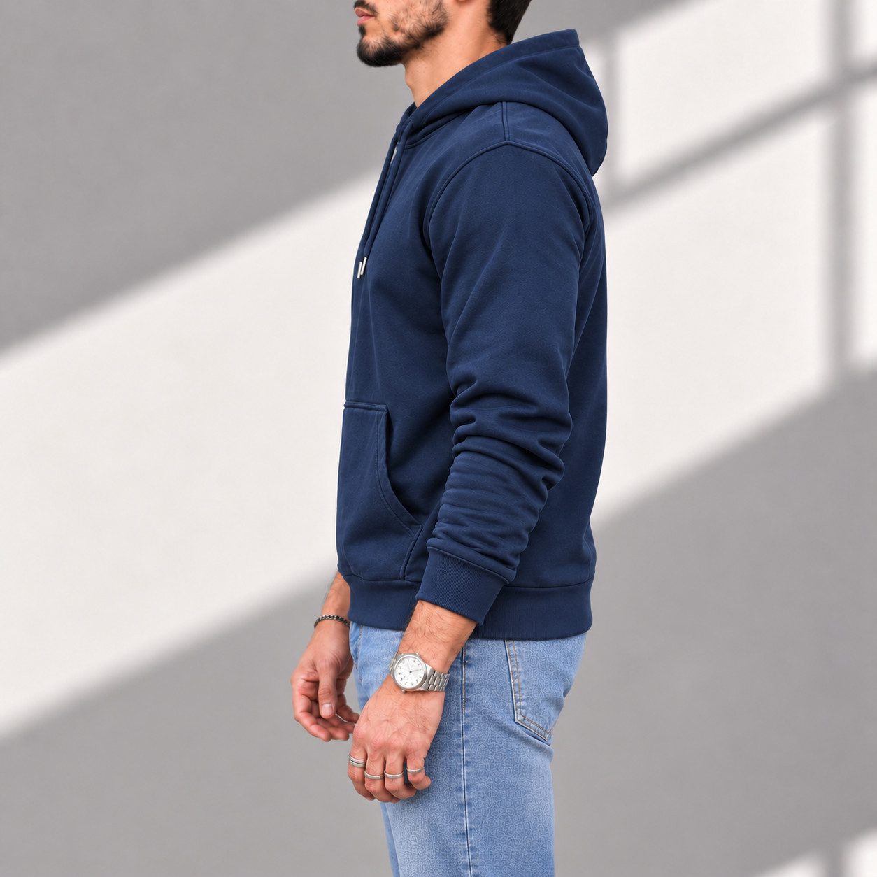 S&S Kapuzensweatshirt Hoodie Herren Kapuzenpullover Moderne Sweatshirt Baumwollmischung (Packung, 1-tlg) Fleece Pullover Hoody