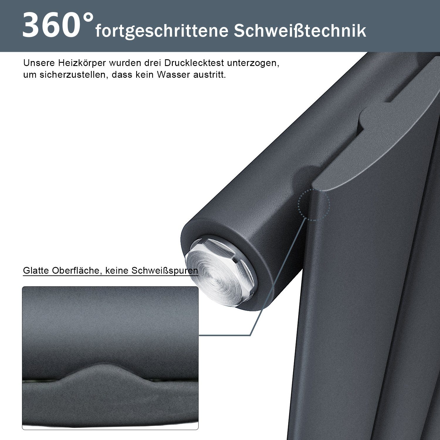 SONNI Heizkörper Heizkörper mit Multiblock Warmwasser Design günstig online kaufen