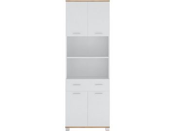 loft24 Hochschrank Badia mit 4 Türen und 1 Schublade, erhältlich in 2 Farbvarianten, Badschrank