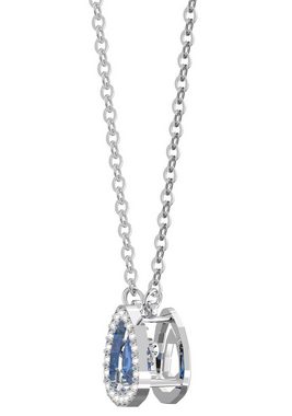 Swarovski Kette mit Anhänger Millenia Anhänger, Blau, Rhodiniert, 5640290, mit Swarovski® Kristall