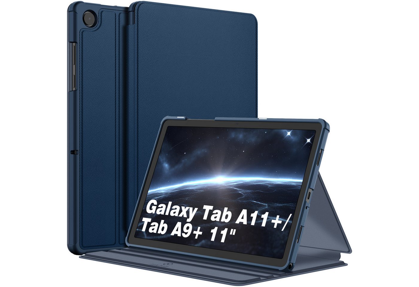 Fintie Tablet-Hülle für Samsung Galaxy Tab A11+ Plus 11" 2025 / Tab A9+ Plus 11 Zoll 2023, Slim TPU Folio Tablet Schutzhülle mit Standfunktion