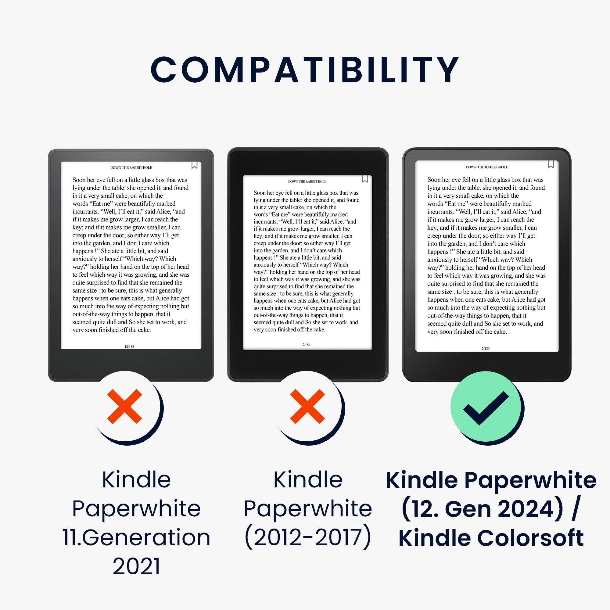 kwmobile E-Reader-Hülle Hülle für Amazon Kindle Paperwhite (2024)/Colorsoft Case eReader Cover, TPU Case Schutzhülle - flexibel und leicht - Transparent