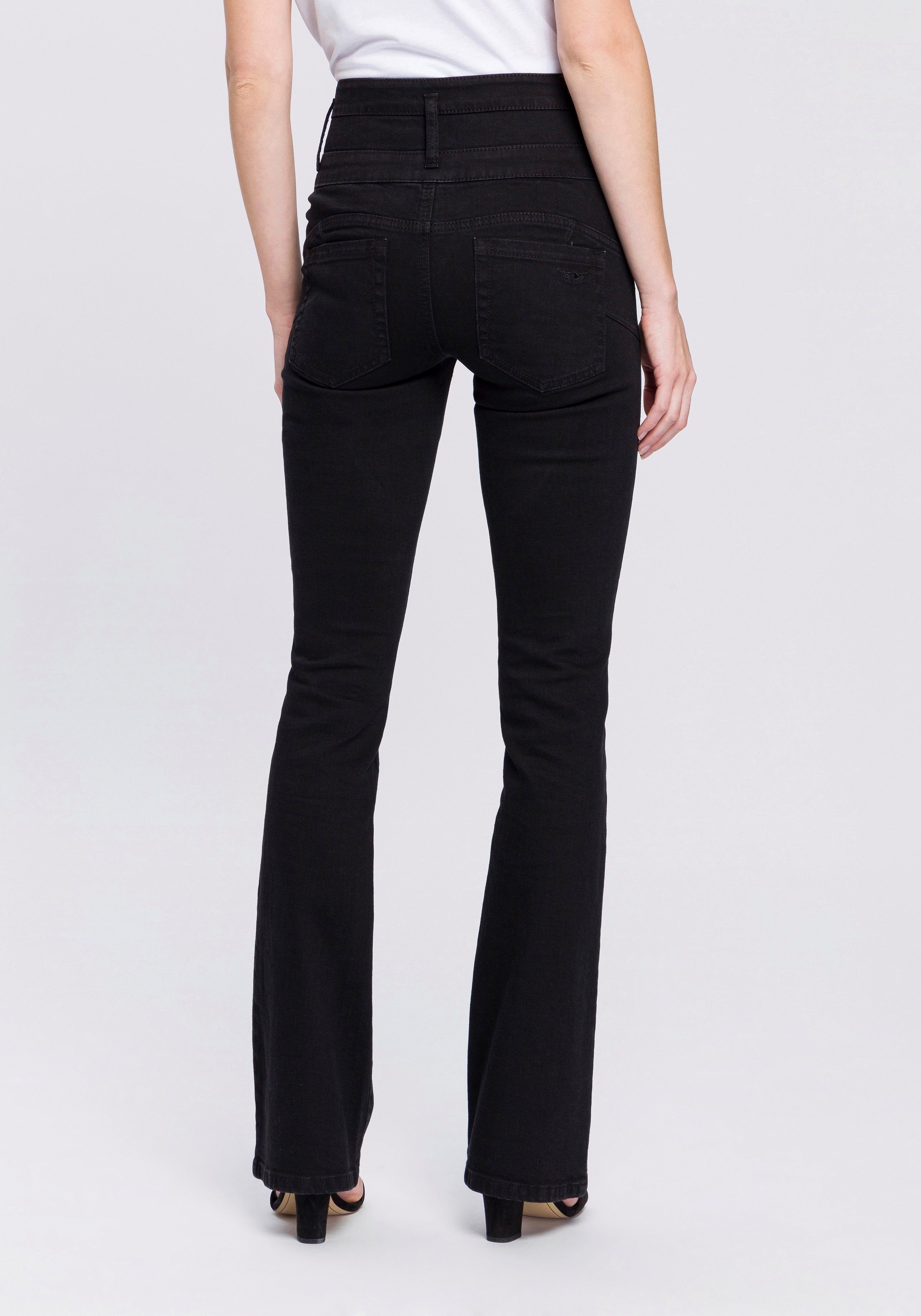 Arizona Bootcut-Jeans mit extrabreitem Bund High günstig online kaufen