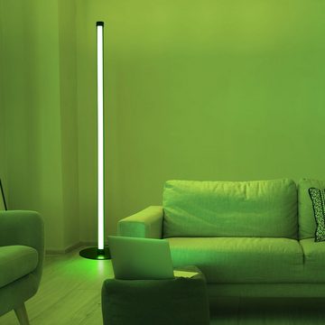 etc-shop LED Stehlampe, Warmweiß, Neutralweiß, Stehleuchte LED Wohnzimmer Stehleuchte mit Fernbedienung