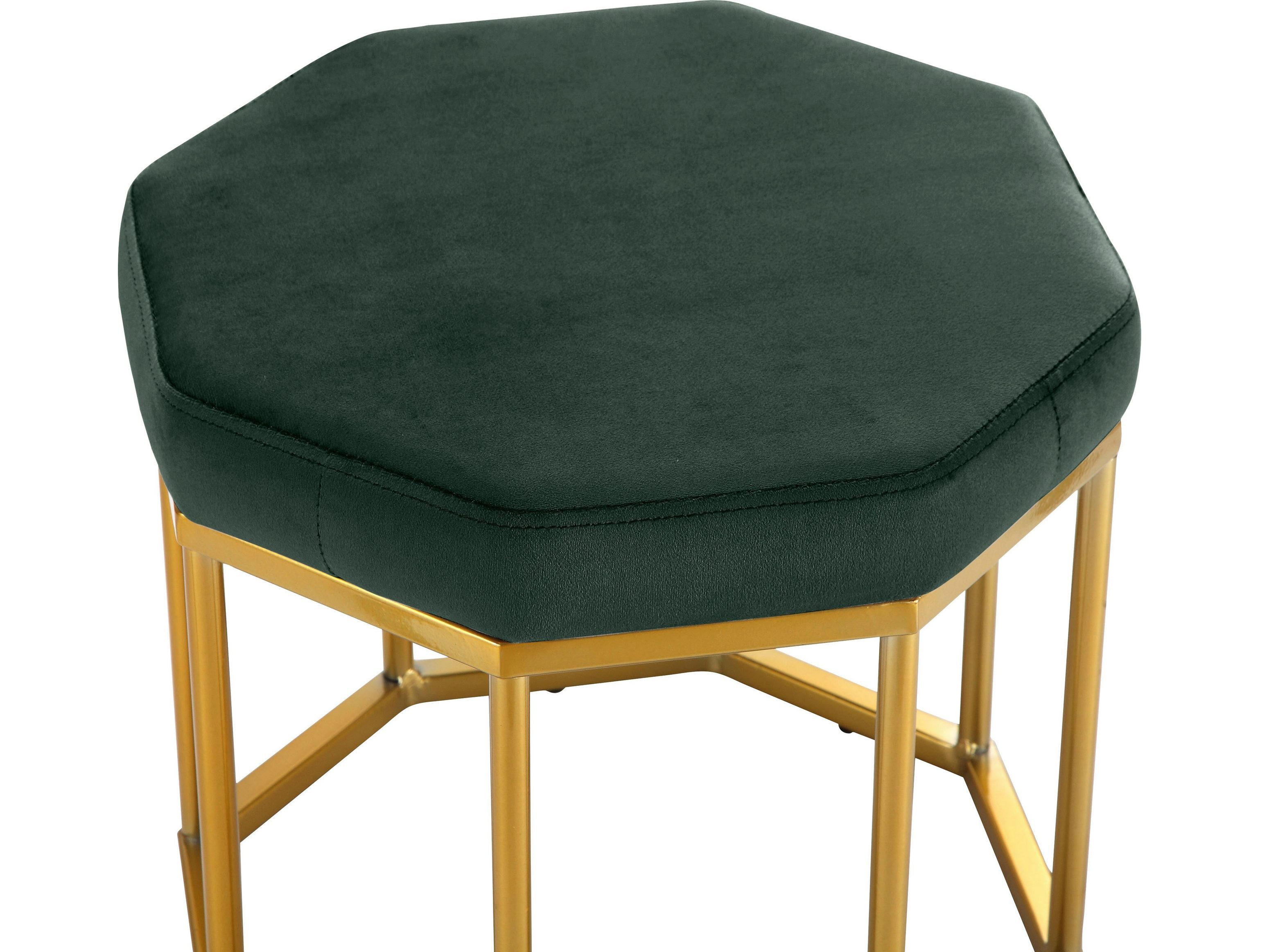 loft24 Polsterhocker Anya, Metallgestell in goldfarben, günstig online kaufen