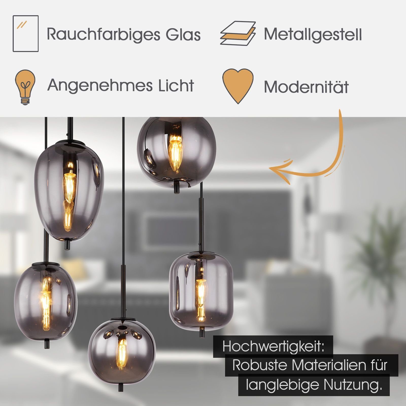 bmf-versand Hängeleuchte Hängelampe Esszimmer Hängeleuchte Wohnzimmer günstig online kaufen