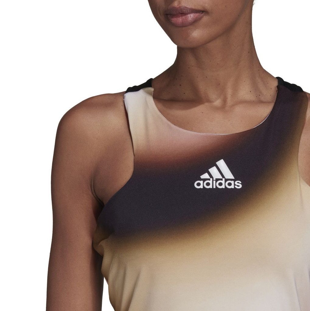 adidas Performance Tanktop Tennis-Tank Melbourne Printed schwarz/sand/weiss Damen