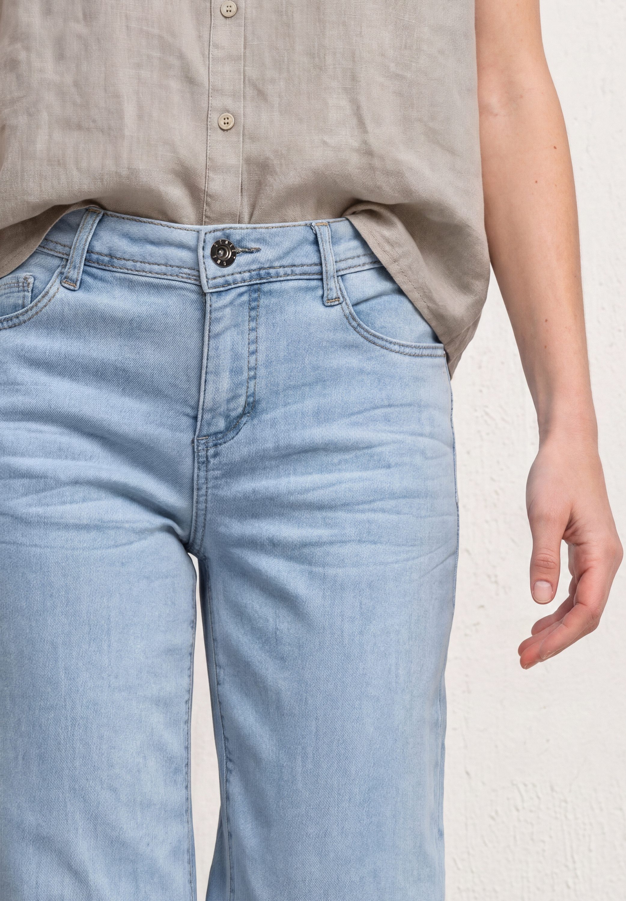 STREET ONE Regular-fit-Jeans Middle Waist