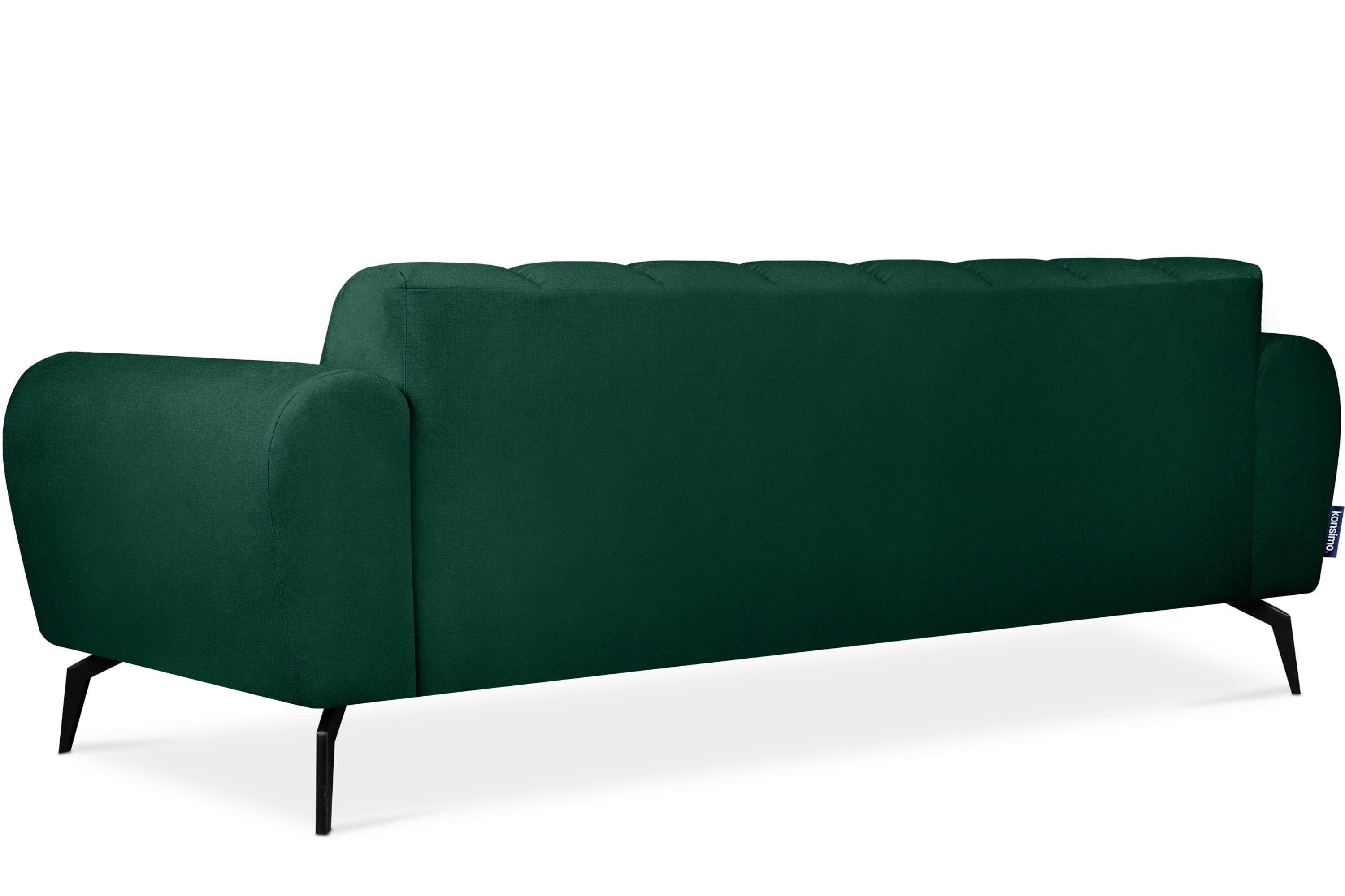 Konsimo Eigenschaften Sitzer, mit wasserabweisenden 3 Sofa RUBERO Gewebe dunkelgrün Design, modernes Sofa dunkelgrün |
