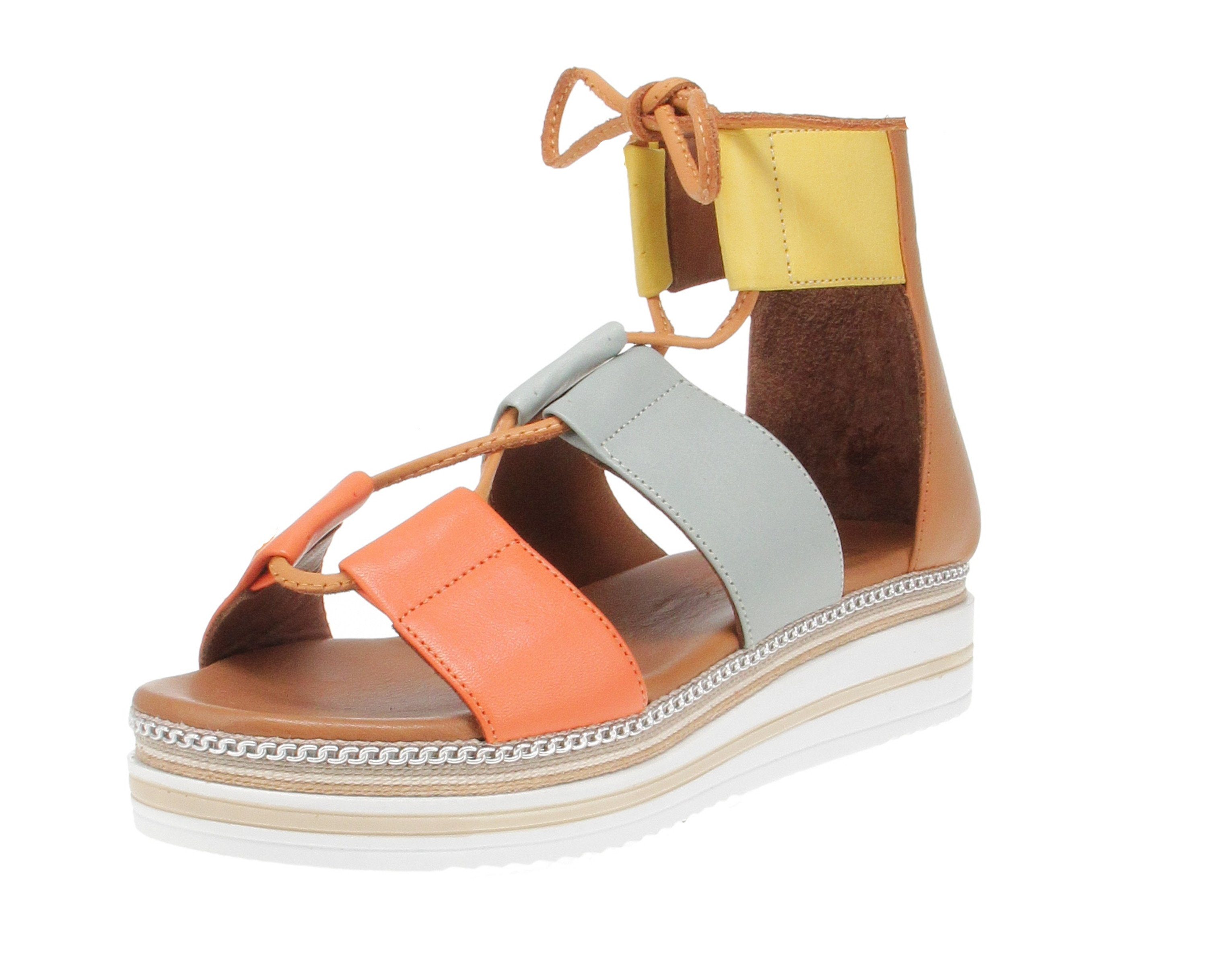 Maca Kitzbühel Maca Kitzbühel 3018 - Damen Schuhe Sandaletten - orange-kombi Sandale