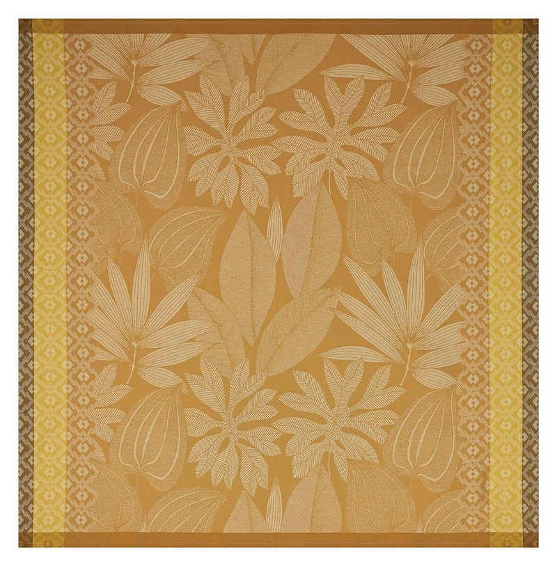 Le Jacquard Francais Tischdecke Tischdecke Nature Sauvage Panthere 120x120 cm, jacquard-gewebt