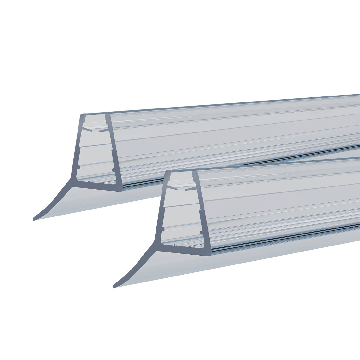 Duschdichtung 2x100cm Universal Duschdichtung Doppelpack für 4-6mm Glastür