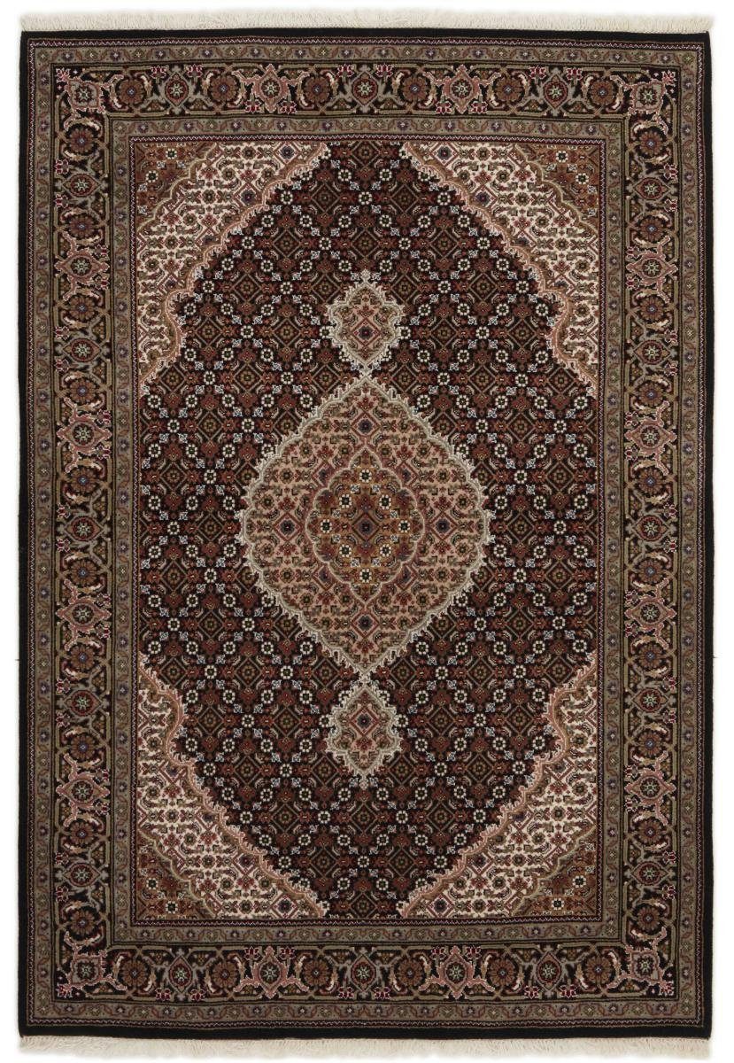 Orientteppich Indo Täbriz 142x208 Handgeknüpfter Orientteppich, Nain Trading, rechteckig, Höhe: 12 mm