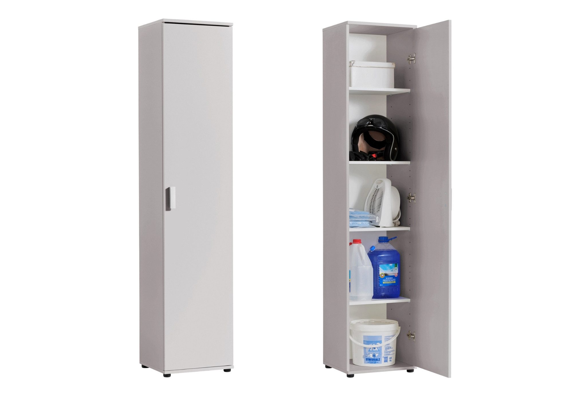 Home Collective Mehrzweckschrank Schmaler Schrank 40 cm breit mit 1 Tür & 4 günstig online kaufen