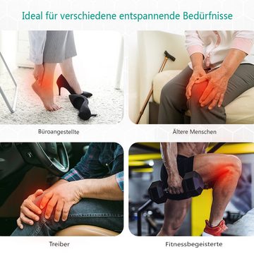 Binecer Fußmassagegerät, Ganzbeinwickel Kompressionsmassage, Beinmassagegerät mit 3 Stufen