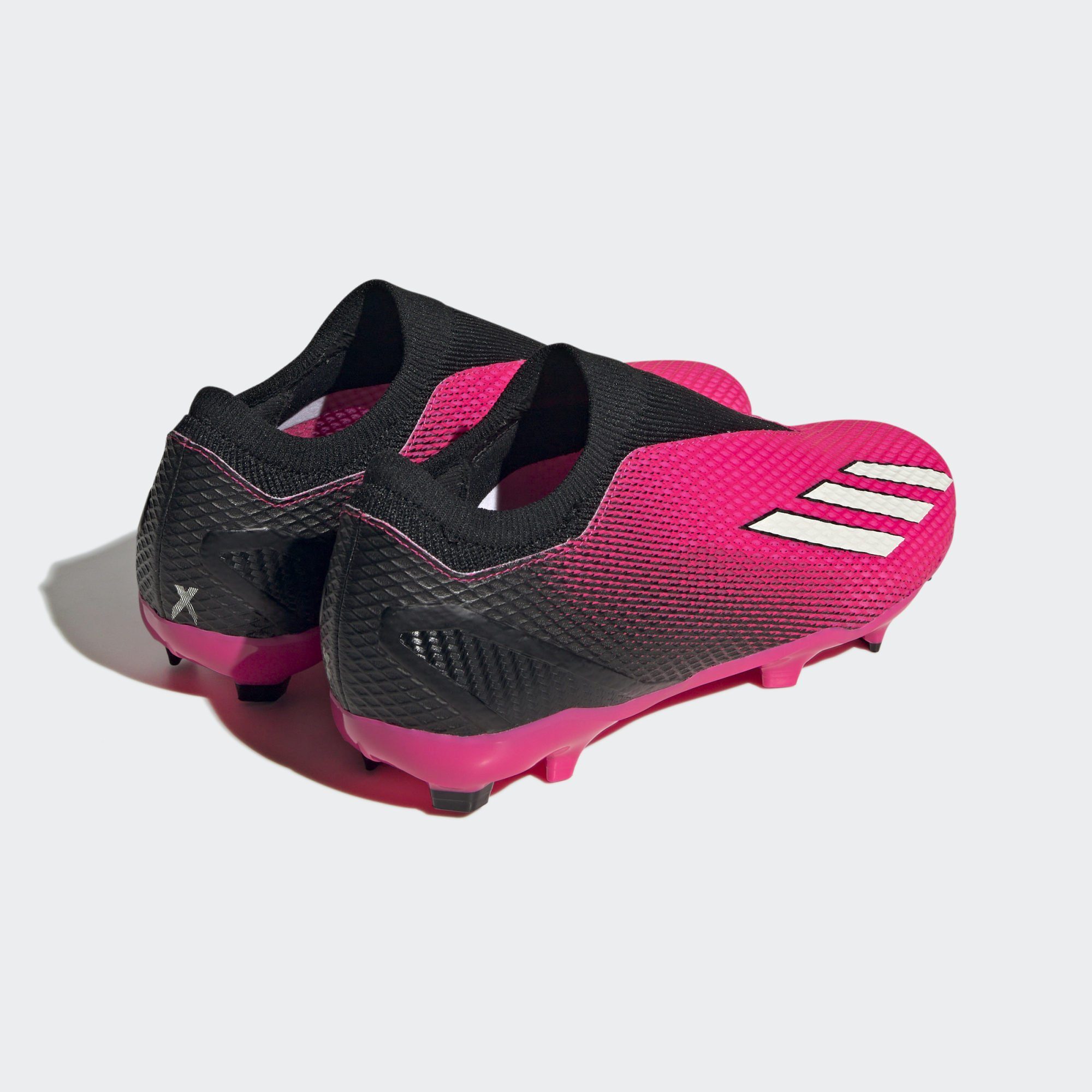 Fußballschuh adidas Performance FG SPEEDPORTAL.3 pinkschwarzweiss FUSSBALLSCHUH LACELESS X