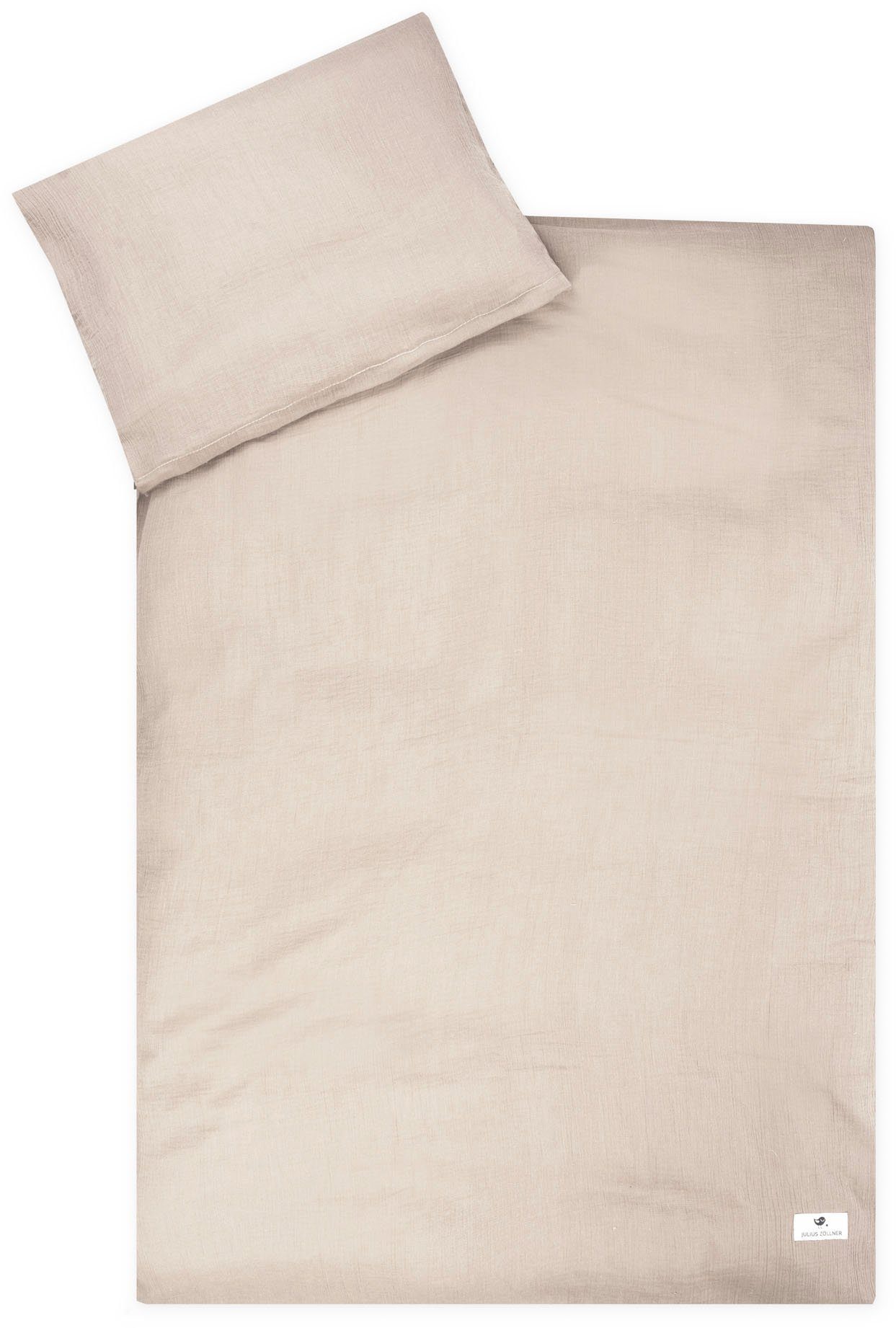 Julius Zöllner Kinderbettwäsche Baby- und Kinderbettwäsche aus 100% Musselin, Musselin, 2 teilig, erhältlich in den Größen 80x80+35x40cm und 100x135+40x60cm