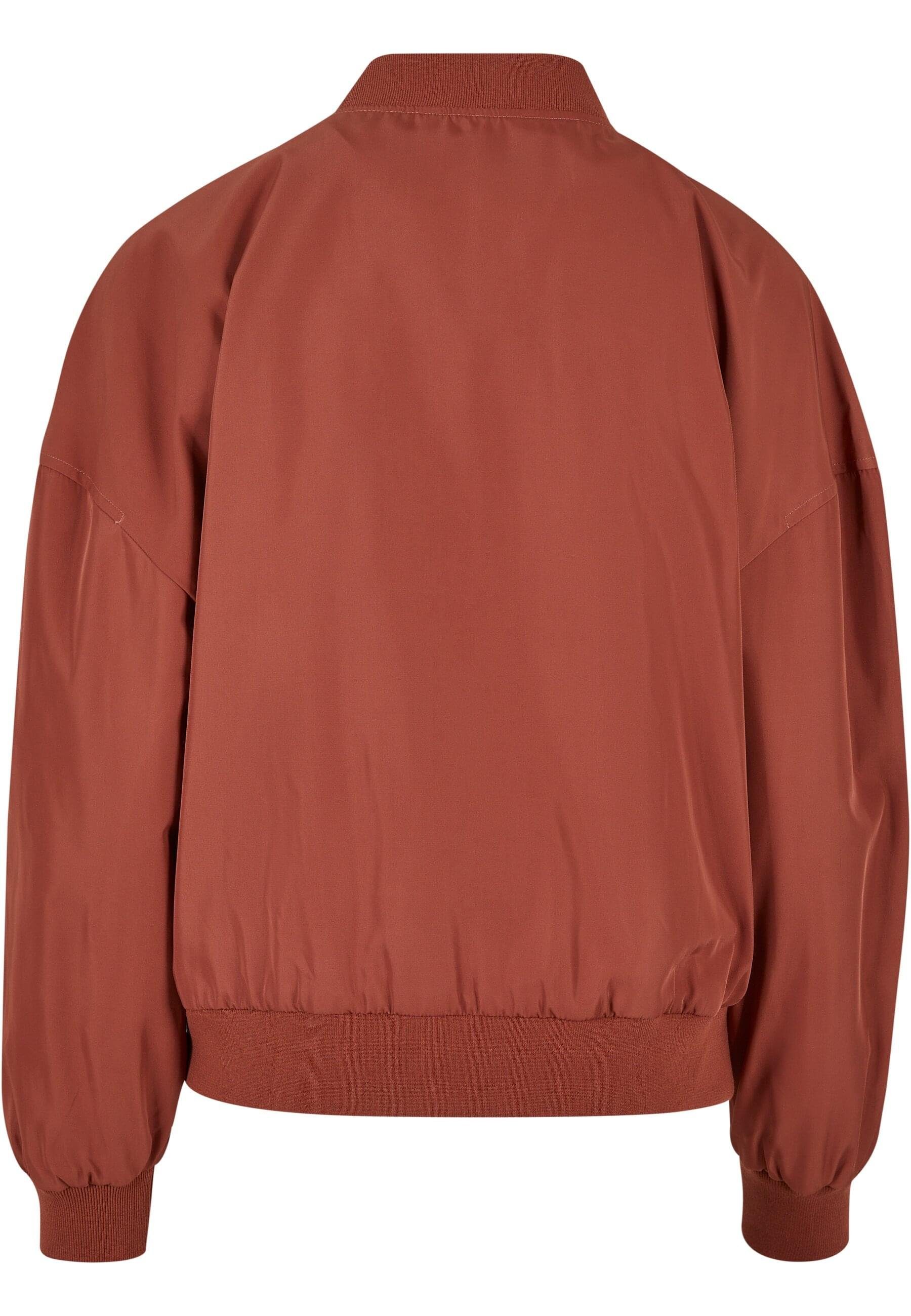 Damen (1-St) terracotta Oversized CLASSICS Jacket URBAN Ladies Light Recycled Bomberjacke Bomber