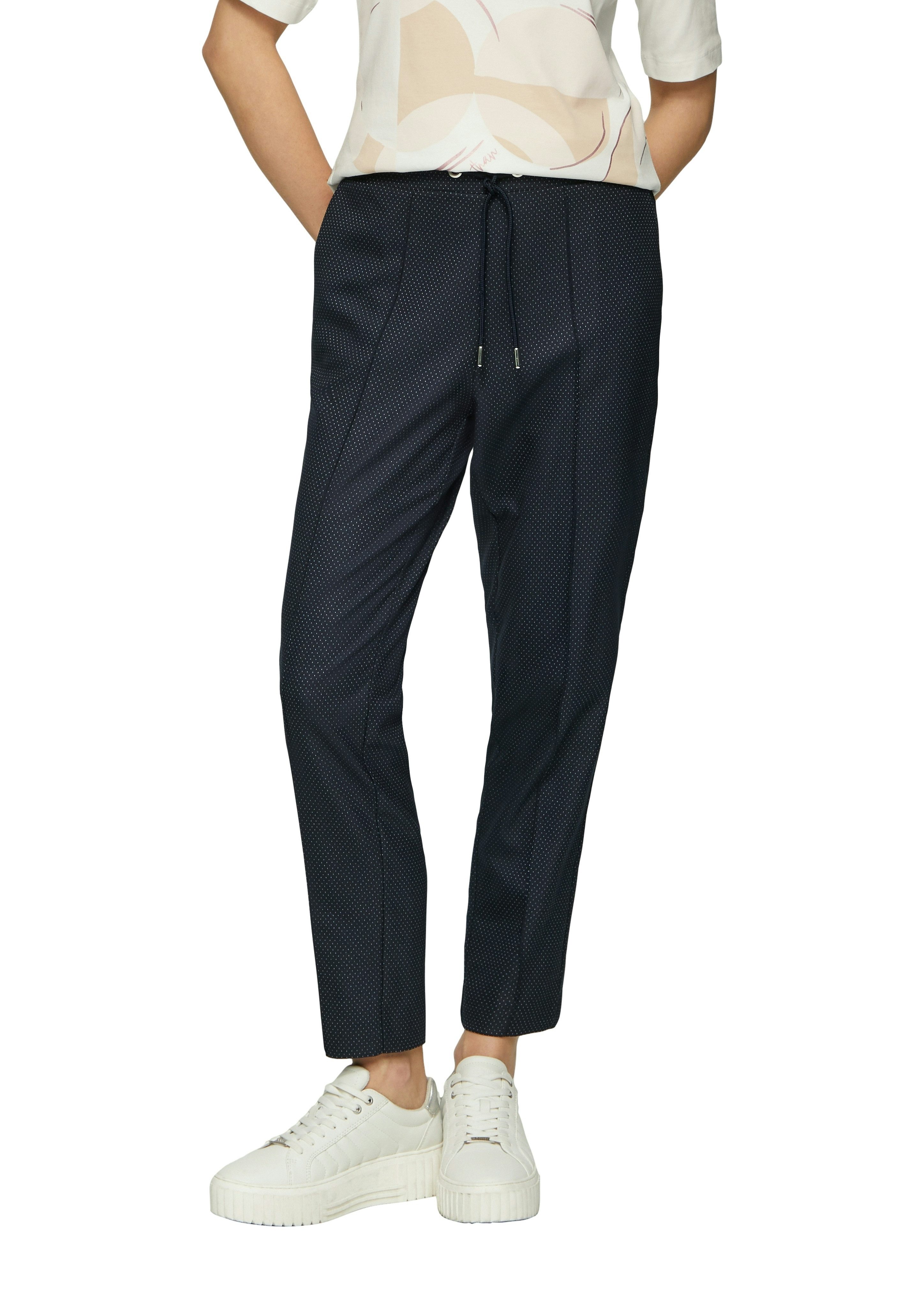 s.Oliver BLACK LABEL Jogger Pants gepunktet, mit Stretch