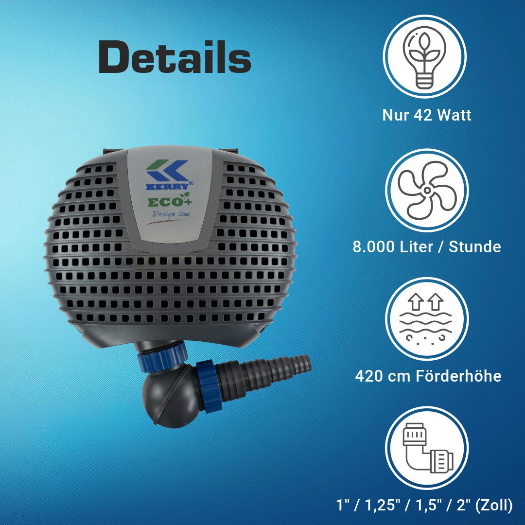 KERRY Teichpumpe ECO 8000 L/H, nur günstig online kaufen