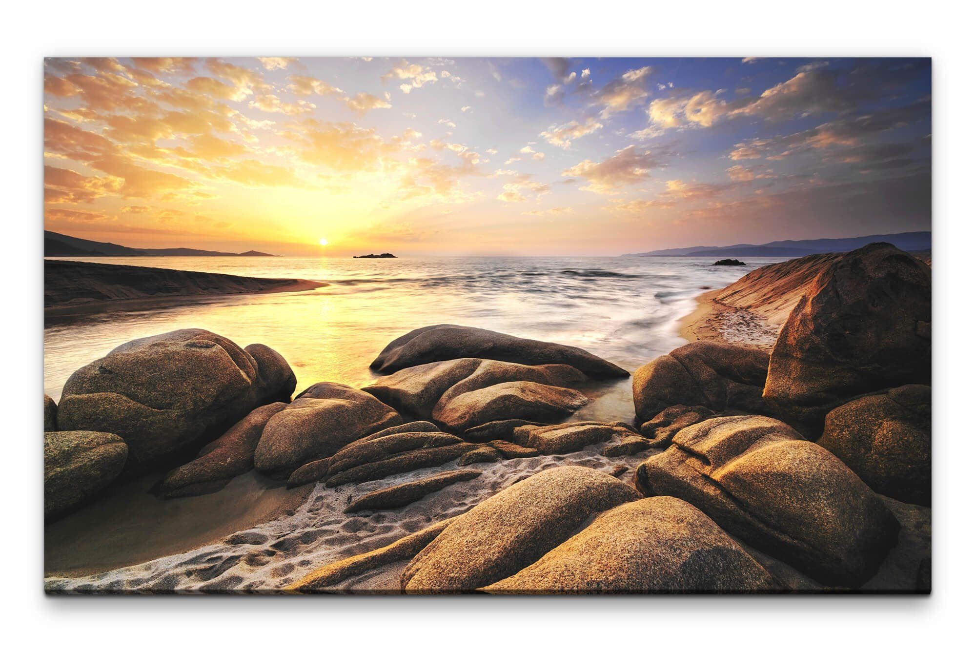Leinwandbild Bilder XXL Felslandschaft Wandbild auf Leinwand