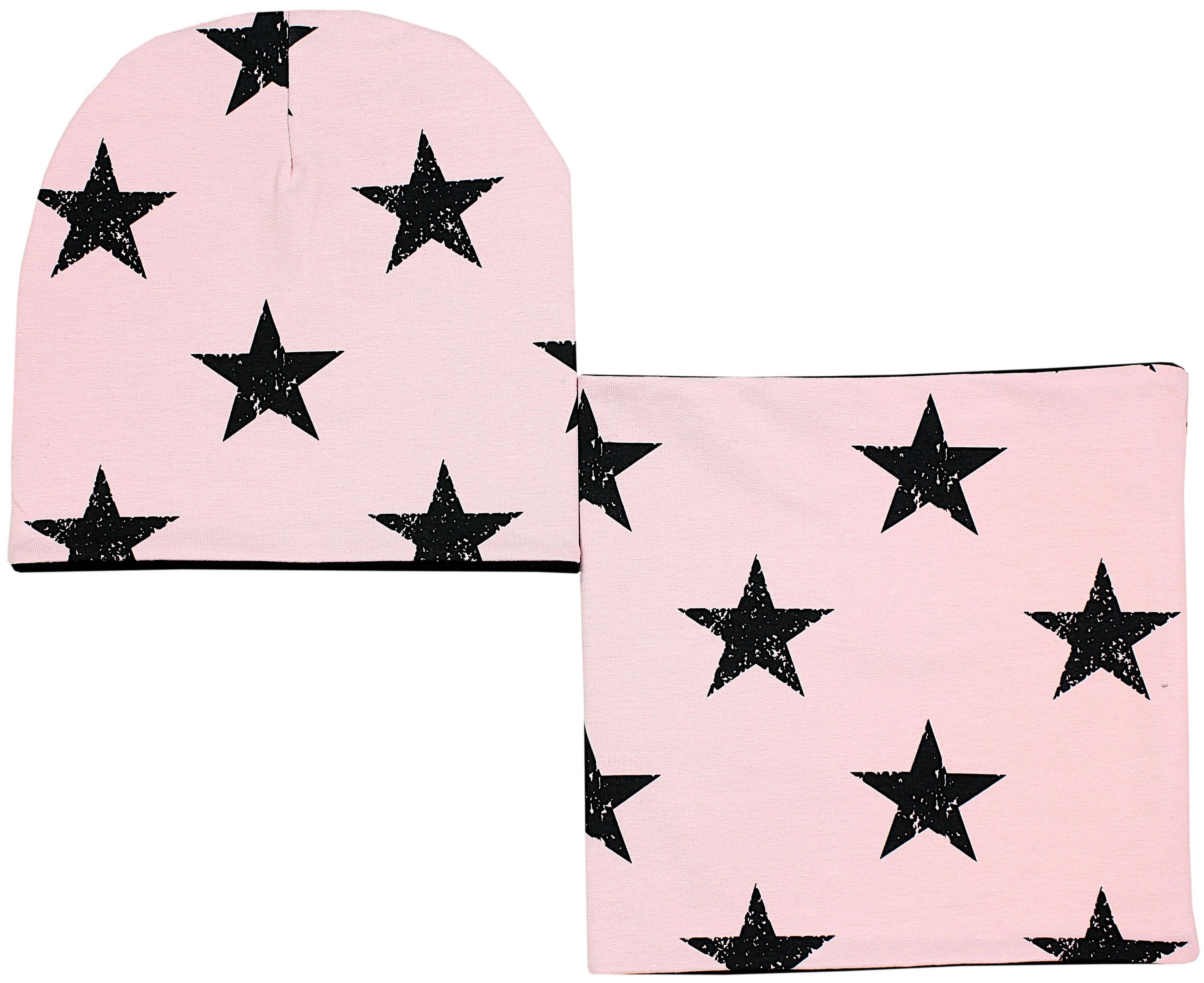 TupTam Beanie TupTam Unisex Kinder Beanie Mütze Schlauchschal Set