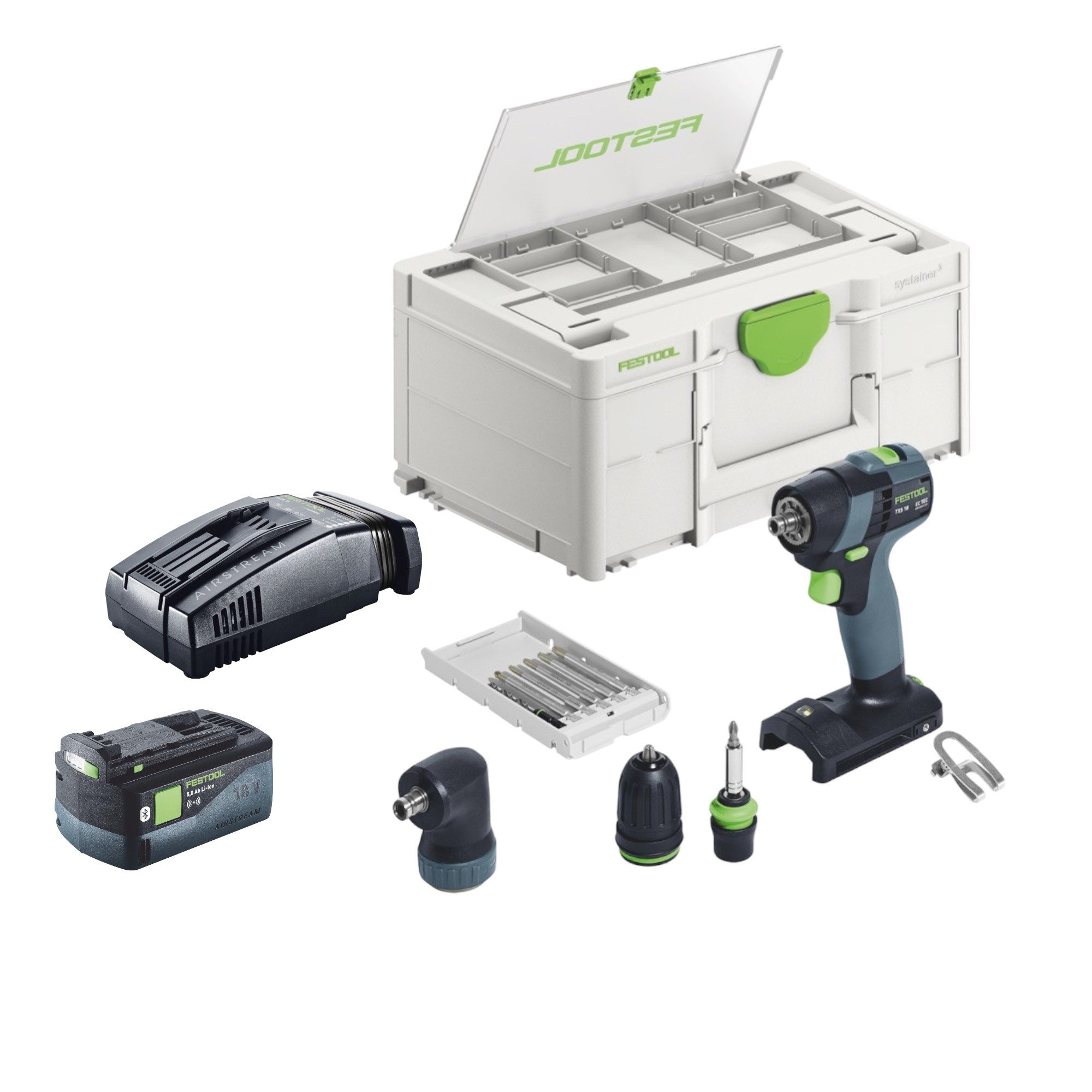 FESTOOL Akku-Schrauber Festool TXS 18-Basic-Set Akku Bohrschrauber 18 V 40 Nm Brushless (577