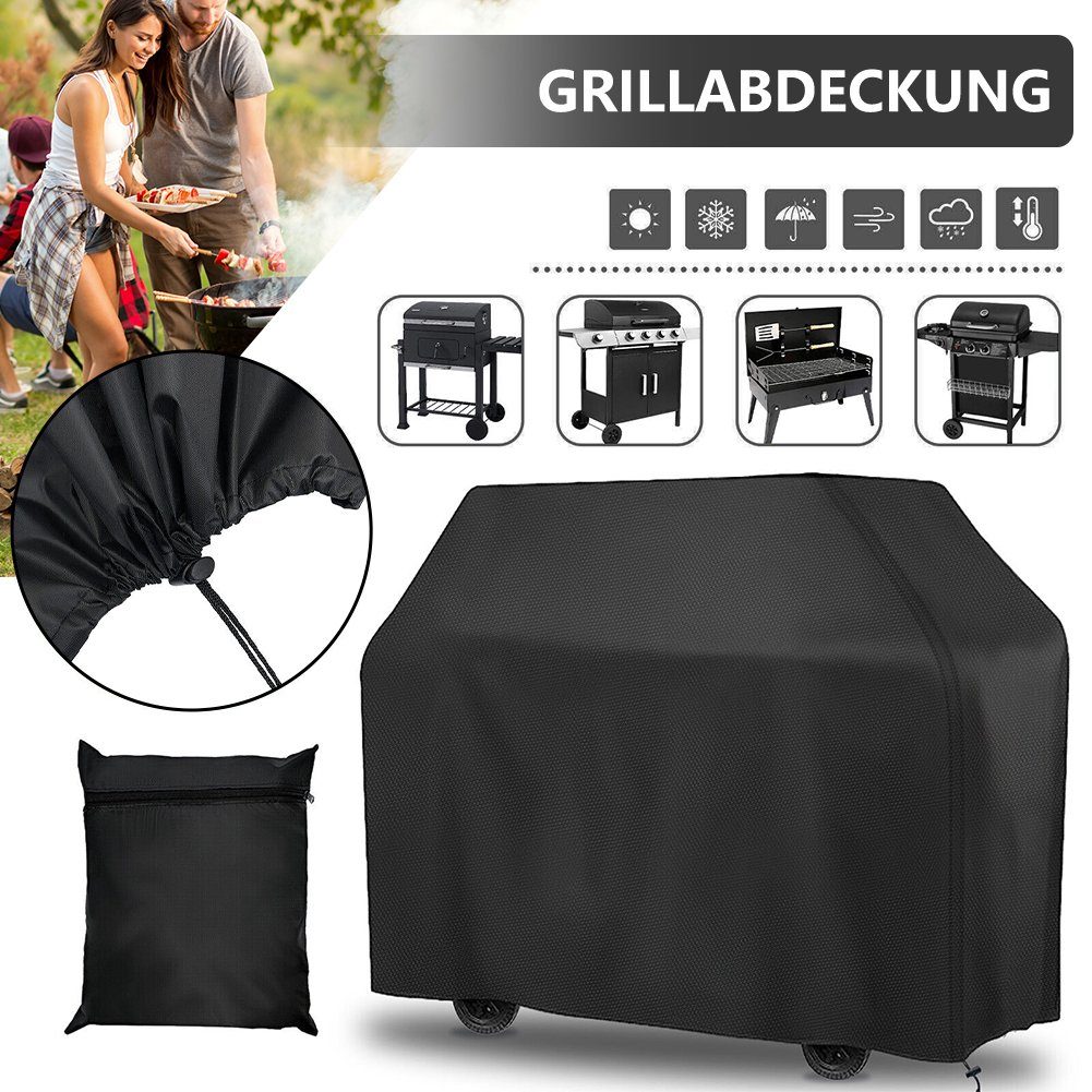 OSTWOLKE Grillabdeckhaube Gasgrill Abdeckung Grillabdeckhaube BBQ Schutzhülle Regenschutz Haube