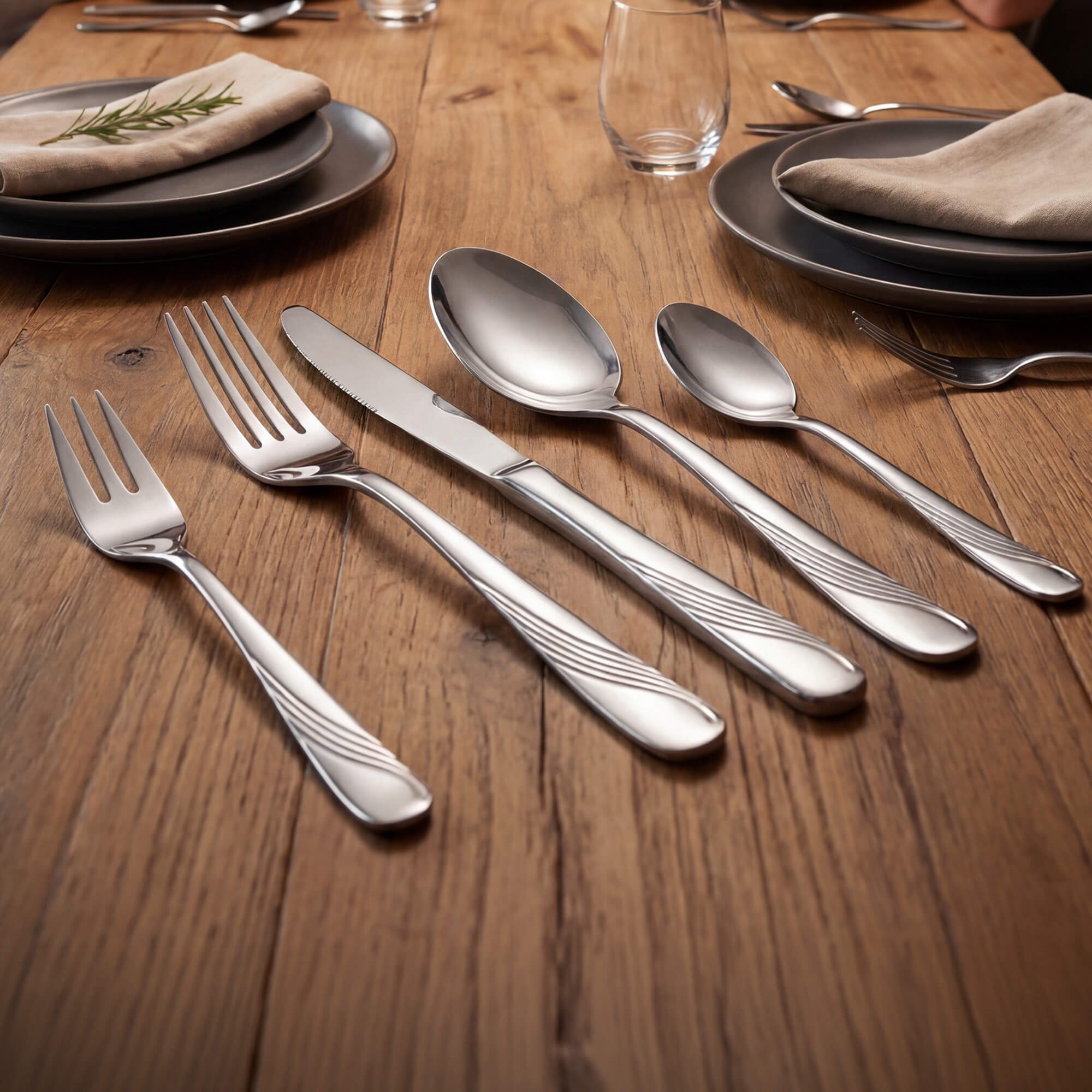 GRÄWE Besteck-Set Besteckset 150-teilig für 30 Personen, Serie Rügen – Bild 2 von 3