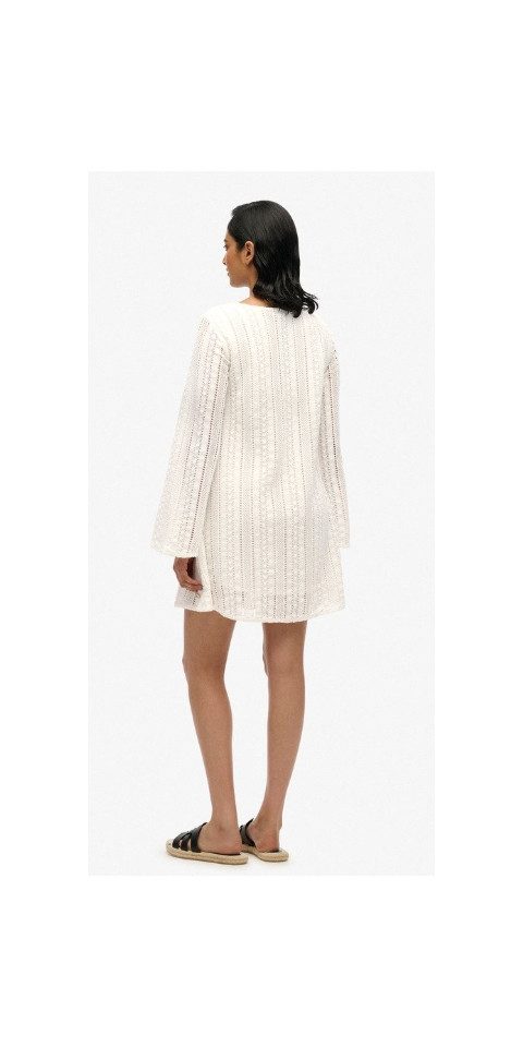 Superdry Jerseykleid IBIZA LACE MINI DRESS OFF WHITE
