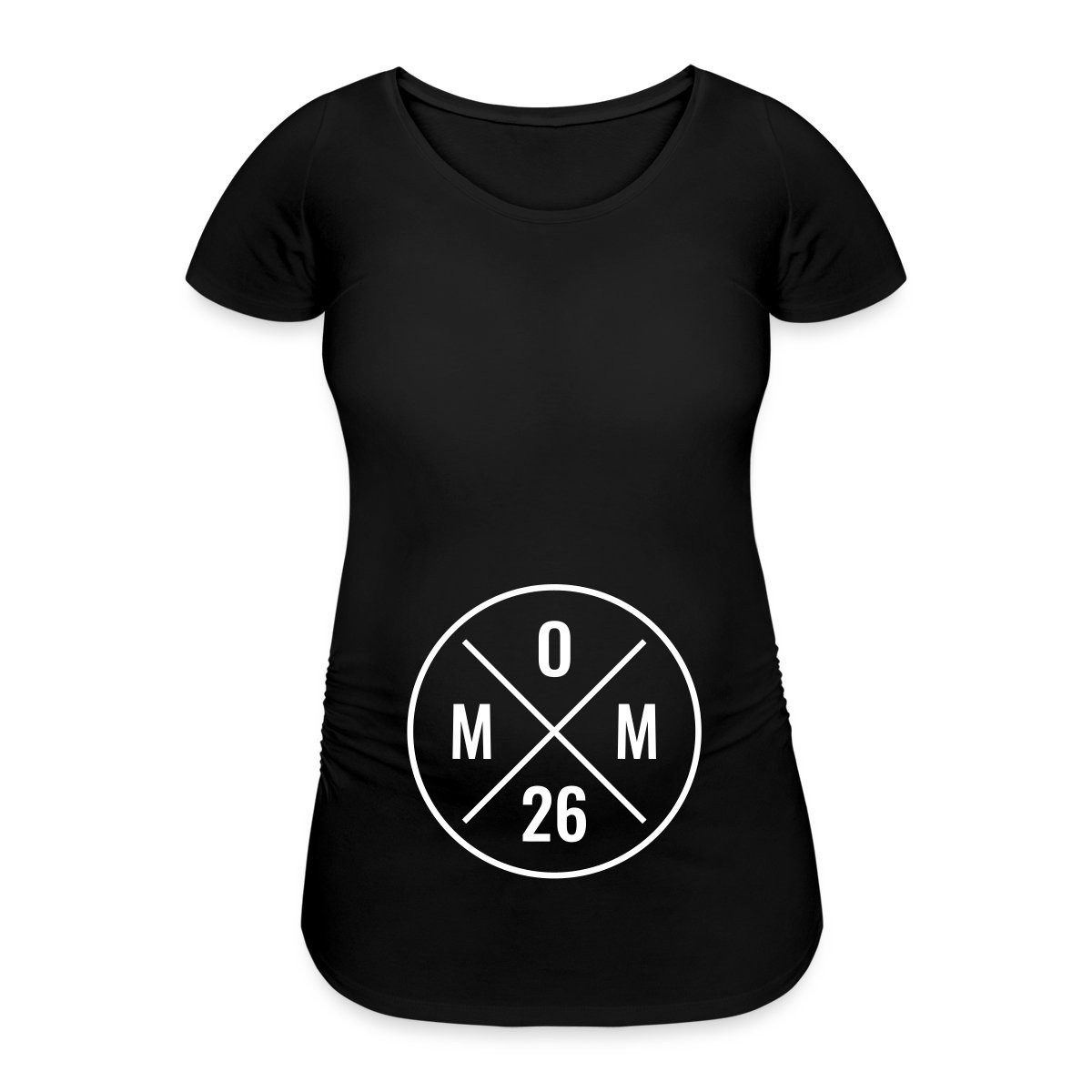 Spreadshirt T-Shirt Mom 2026 Modernes Mama Logo Schwangerschaft Frauen Schwangerschafts T- (1-tlg)