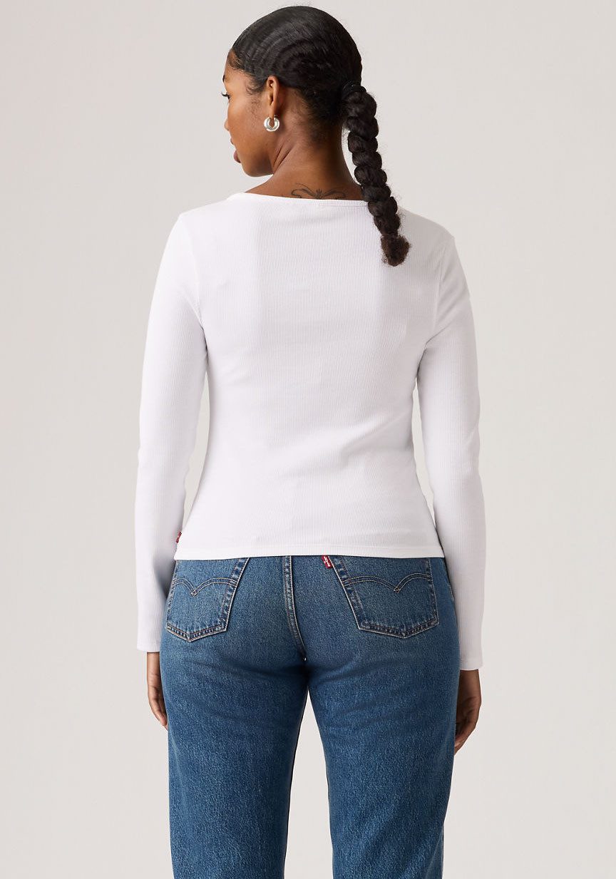 Levi's® Langarmshirt ESSENTIAL SQRD NECK LONG SLEEVE mit eckigem Ausschnitt