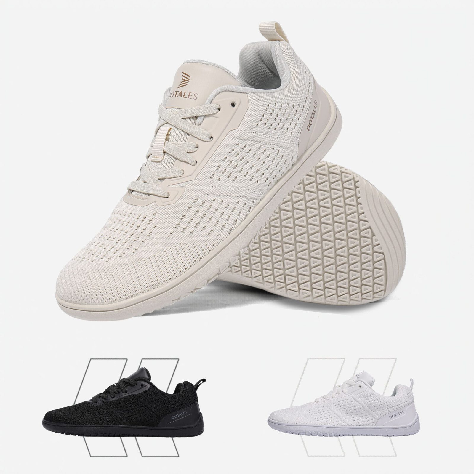 DOTALES Easystep 2.0 Barfußschuhe Damen & Herren Das Original-Barfuß Sneaker, Minimalschuhe, Schnellverschluss