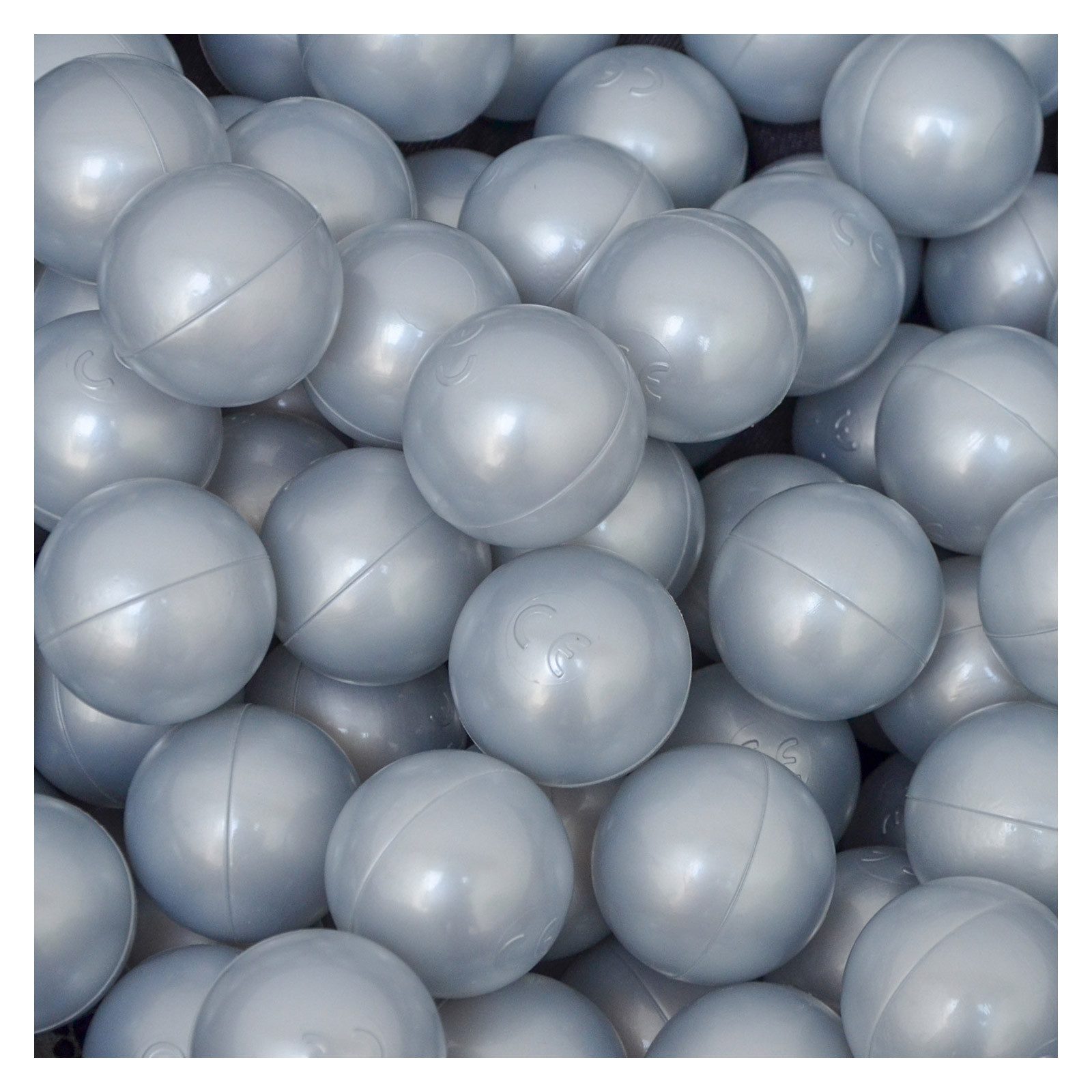 LittleTom Bällebad-Bälle Baby - 50 Bunte Bälle fürs Bällebad - Geprüfte Spielbälle für Kinder, Ab dem 1. Tag: Babybälle zum Greifen - Plastikbälle für den Bällepool