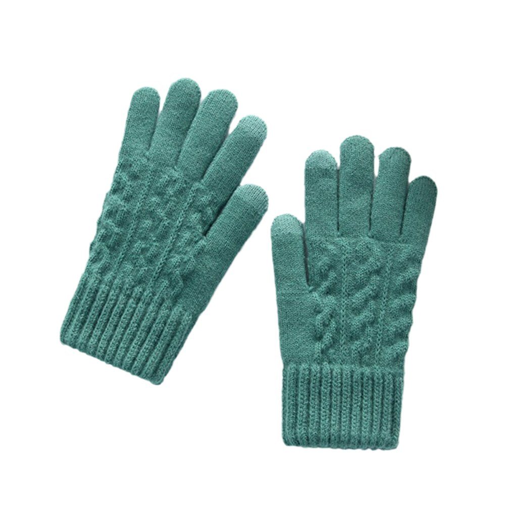 (Paar) HOME Freizeit Grün-1 Handschuhe für Strickhandschuhe Sporthandschuhe und Strick Touchscreen Winterhandschuhe Täglich, LAPA Warme Damen Outdoor Elastizität Radfahren