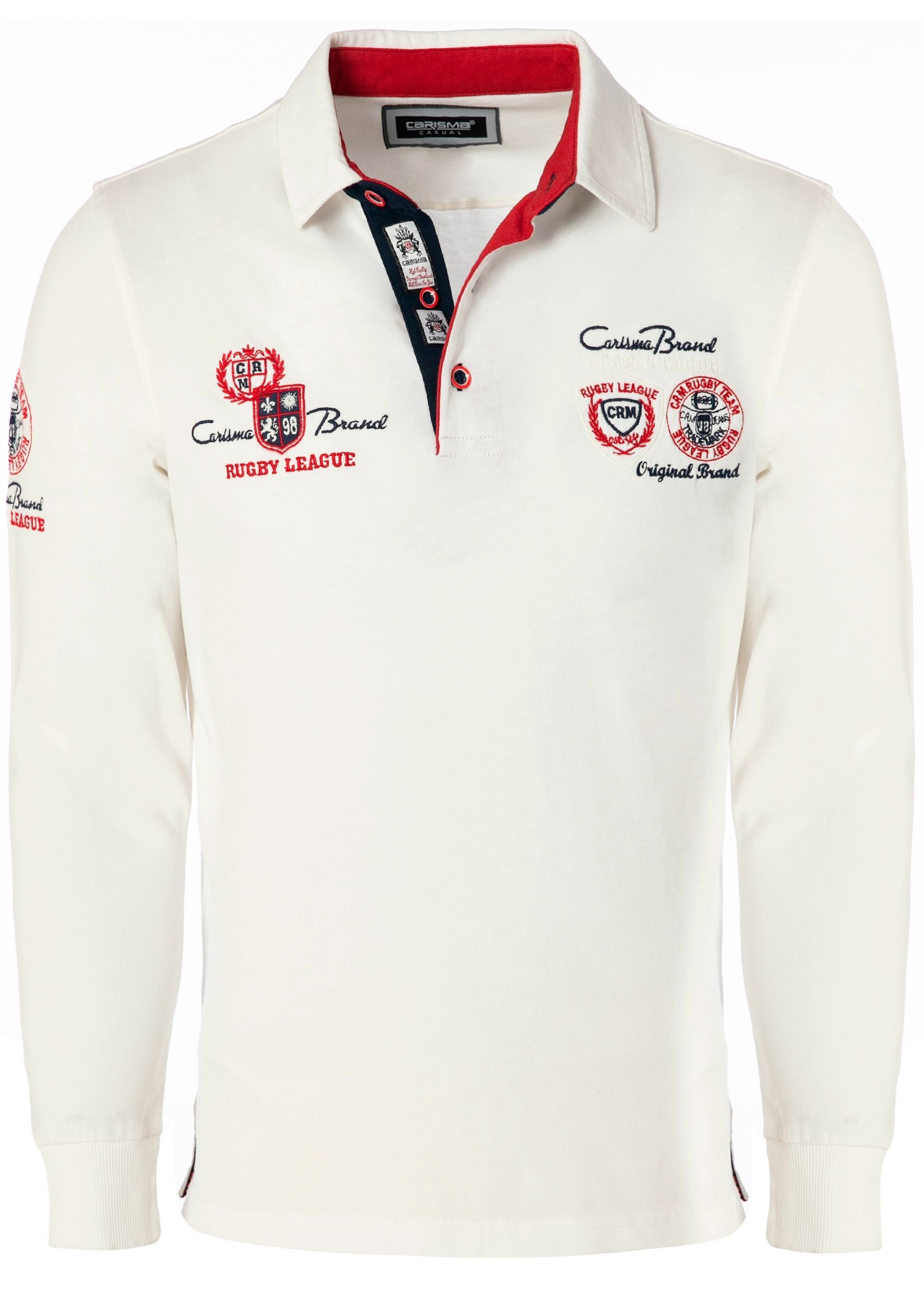 CARISMA Poloshirt (1-tlg) mit Stickerei Rugby Team günstig online kaufen