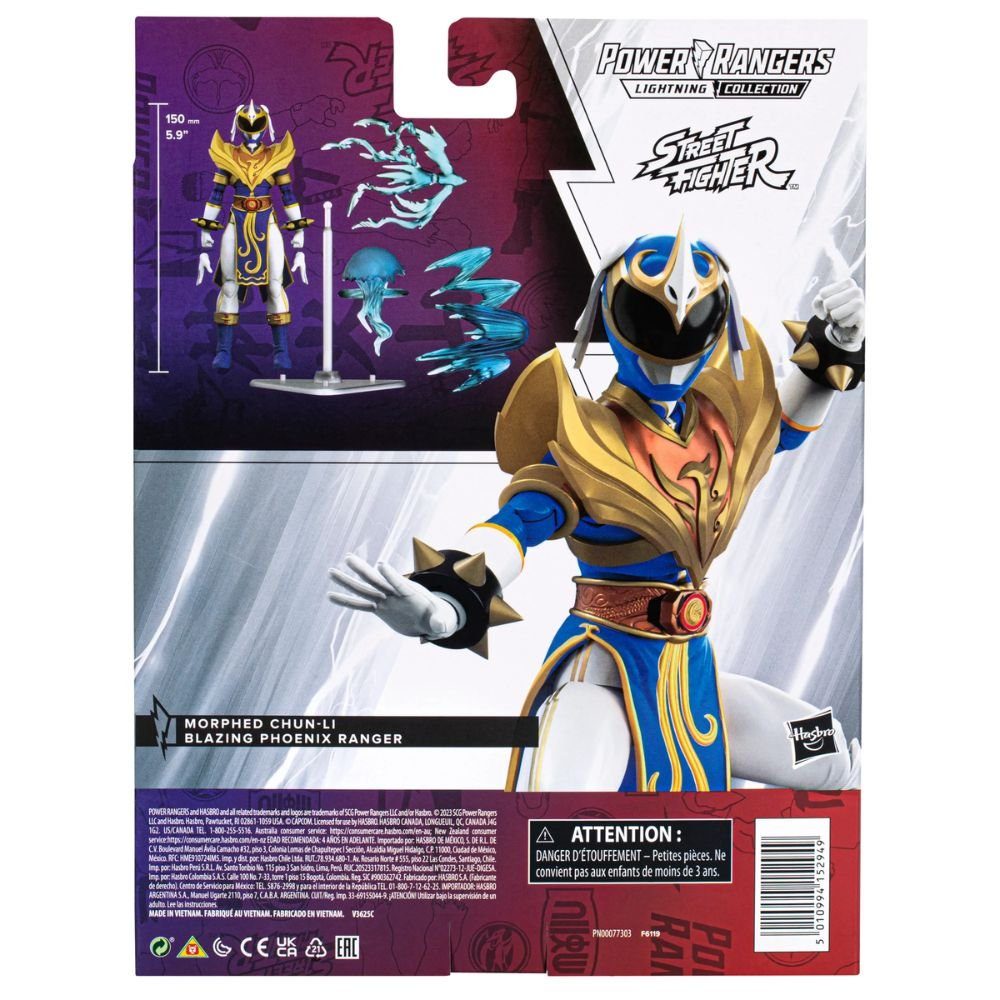 Actionfigur Collection Blazing Phoenix Rangers Hasbro – Power Morphed Chun-Li Lightning