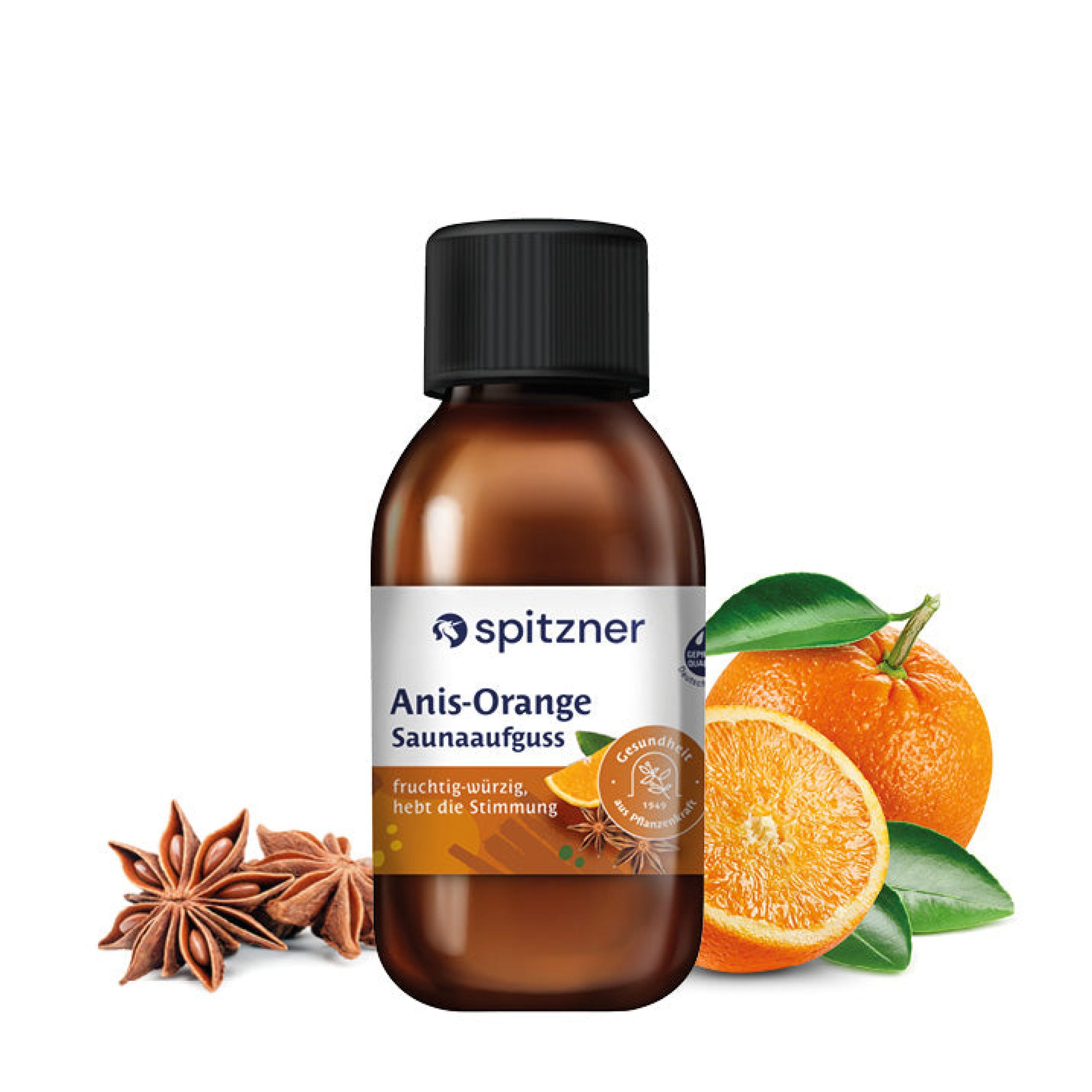 Spitzner Aufgusskonzentrat Spitzner Saunaaufguss Anis-Orange 125 ml Wellness Sauna Aufguss
