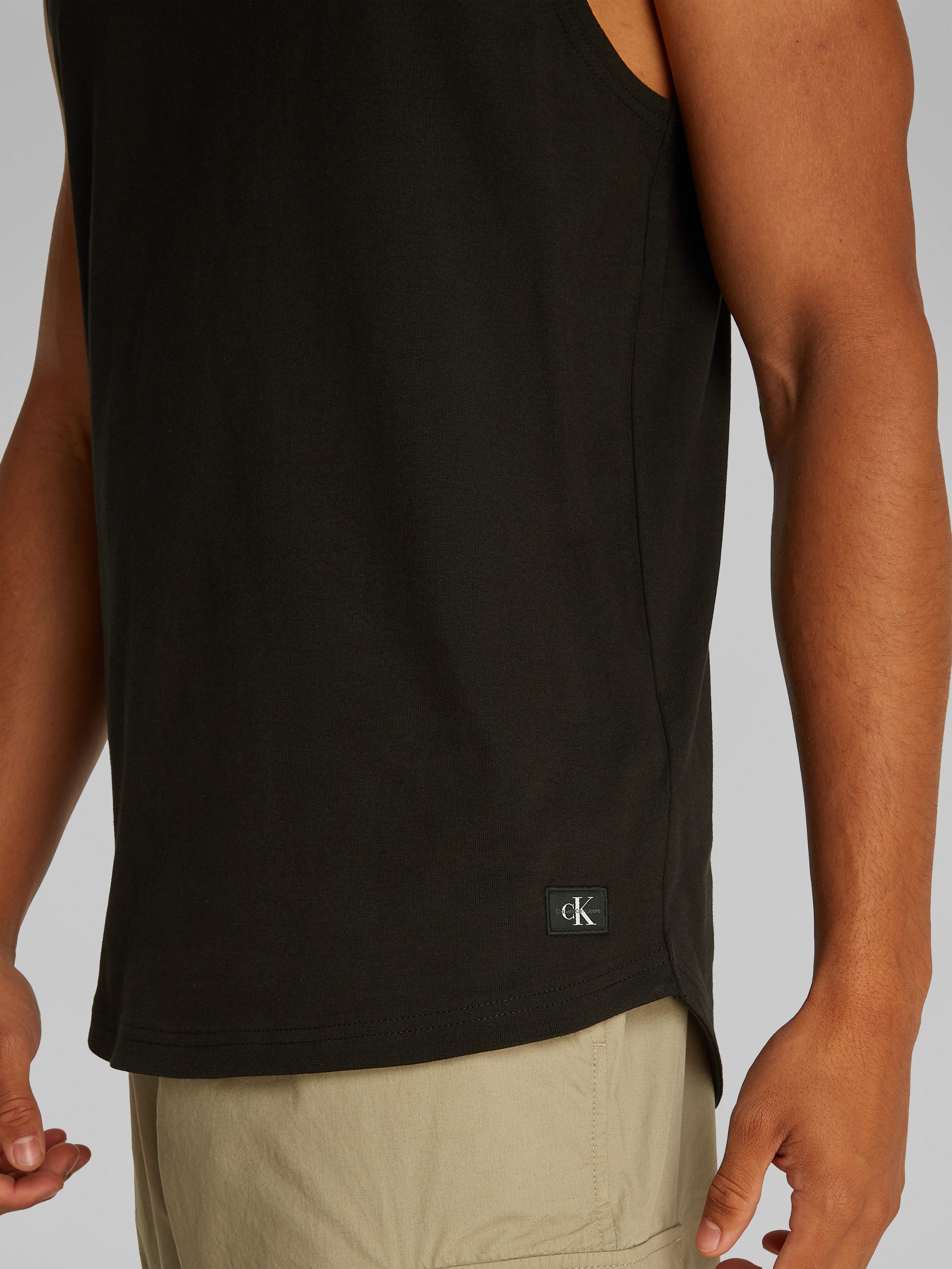 Calvin Klein Jeans Muskelshirt WOVEN LABEL TANK mit kleinem Logo günstig online kaufen