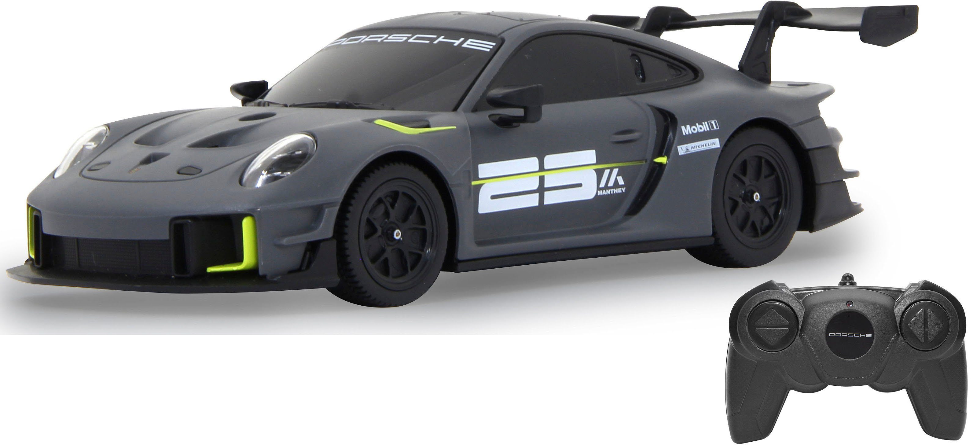 Jamara RC-Auto Deluxe Cars, Porsche 911 GT2 RS Clubsport 25 1:24, grau - 2,4 GHz