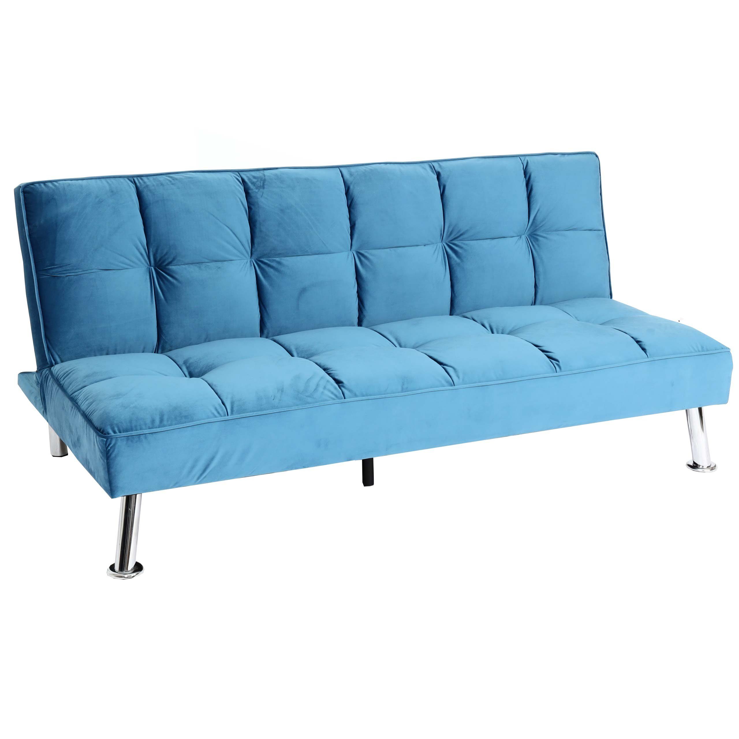 Sofa Rückenlehne, verstellbare Nosagfederung MCW-K21, MCW | Schlaffunktion, blau Mit blau