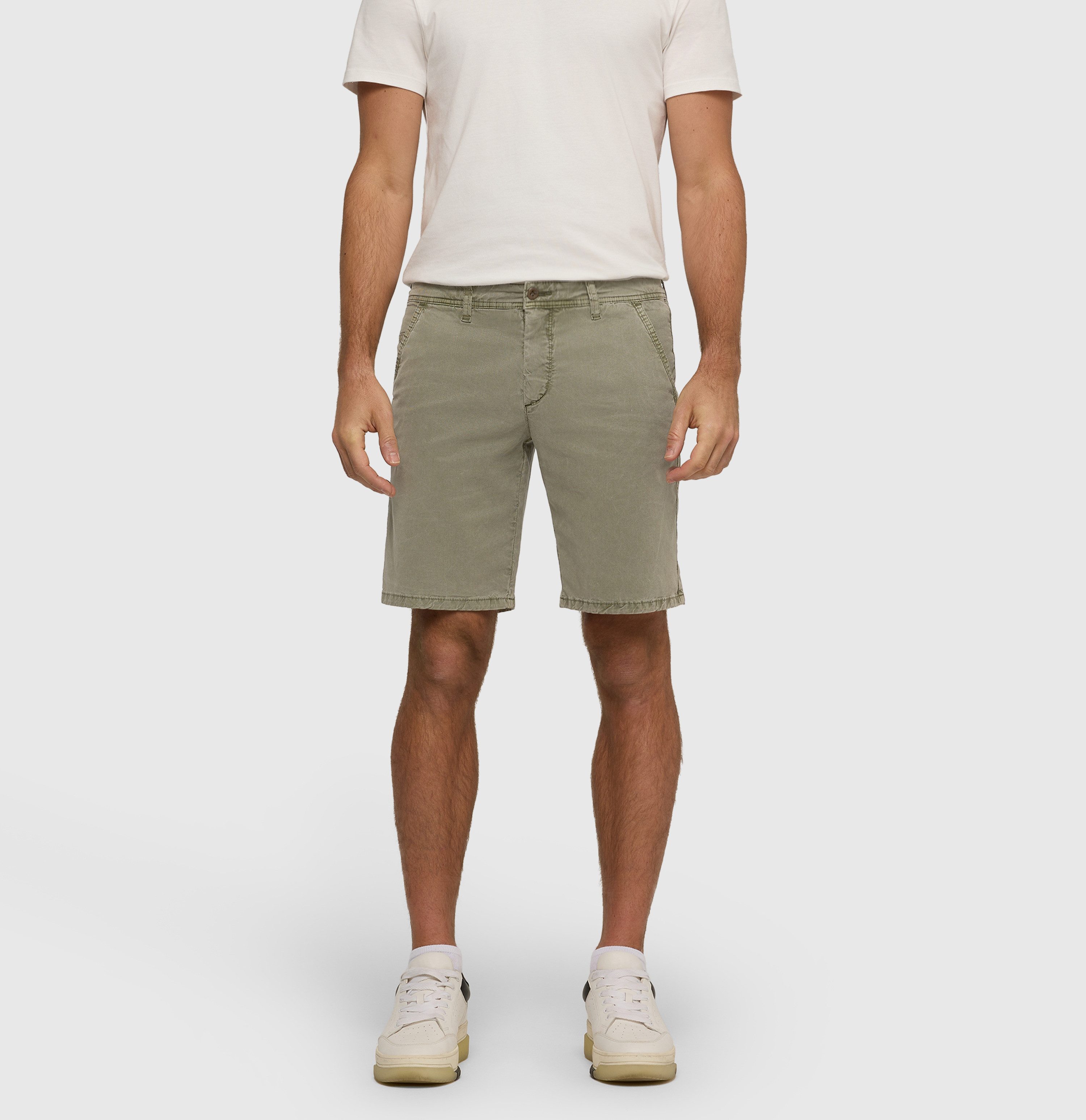 MAC Bermudas Liam Bermuda in gewaschener Optik, Twillqualität