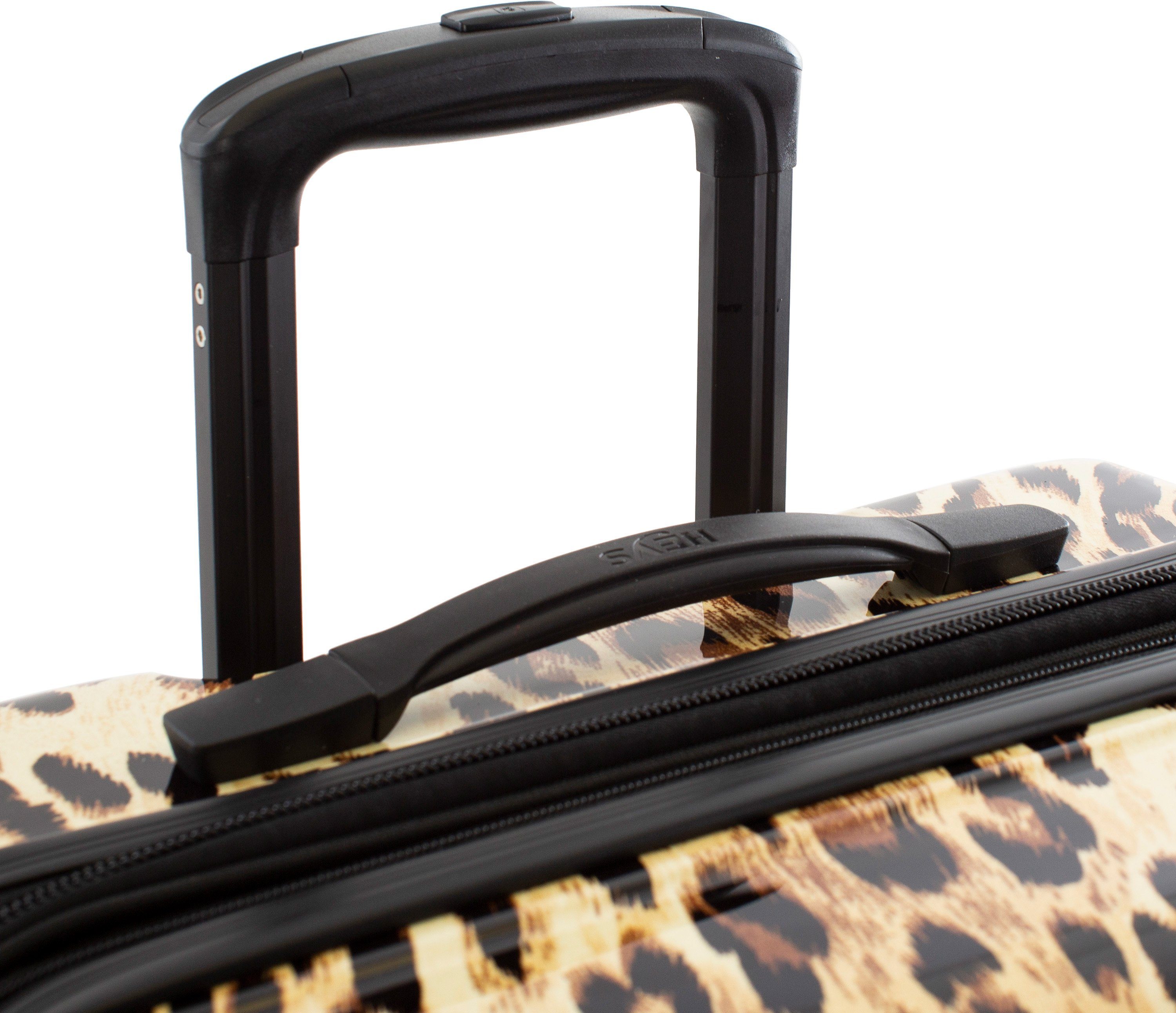 Heys Hartschalen-Trolley Leopard, 53 4 cm, Rollen, Brown Leopard mit Volumenerweiterung